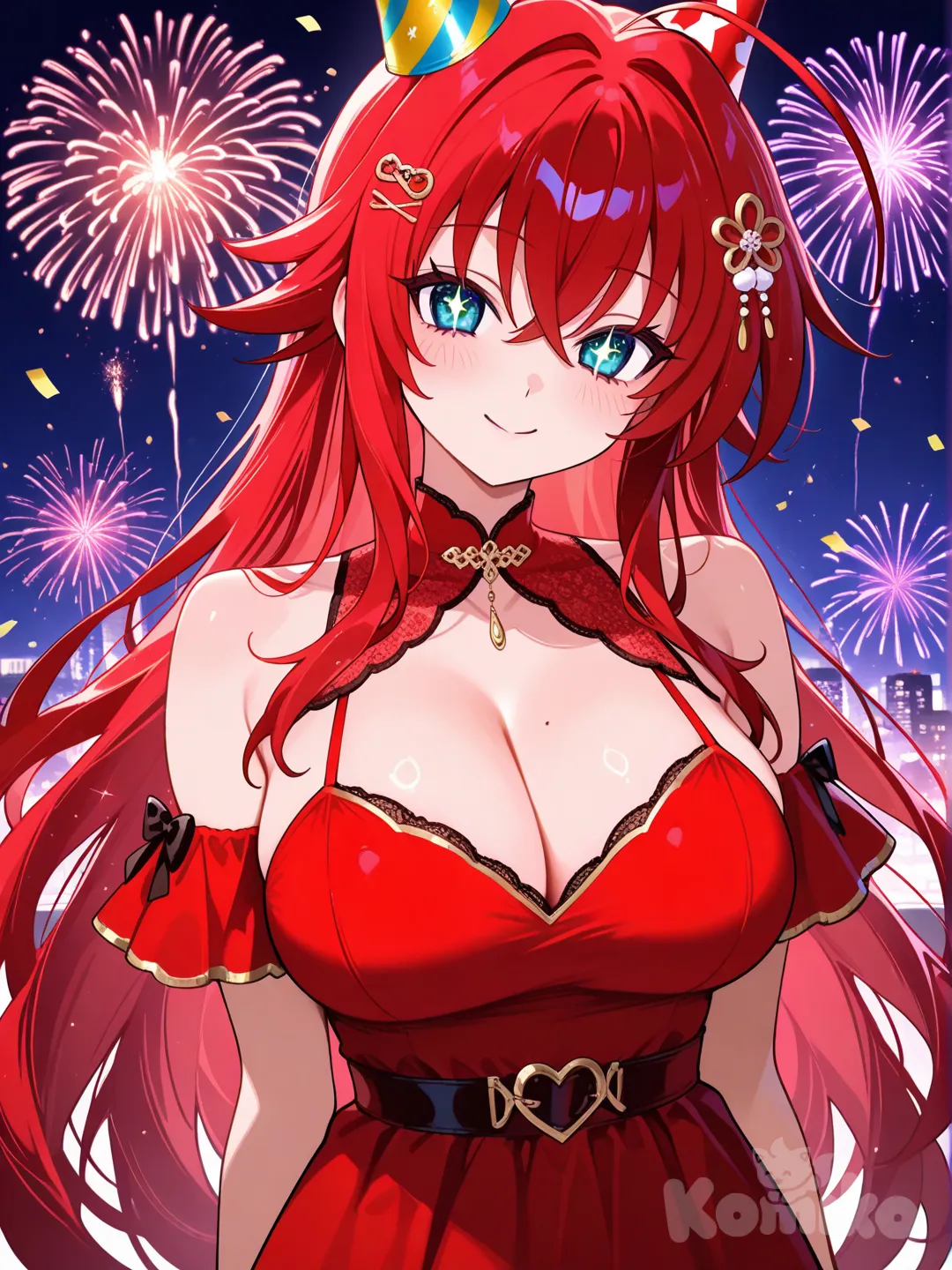 rias gremory, happy new year