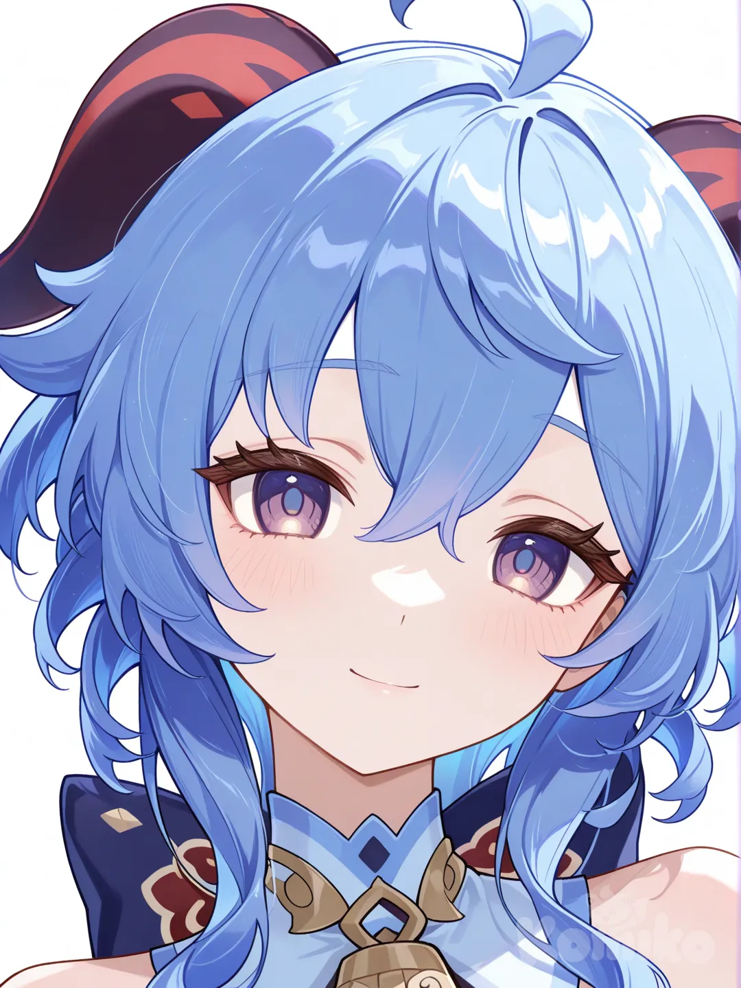 @Ganyu_(Genshin_Impact), head tilt