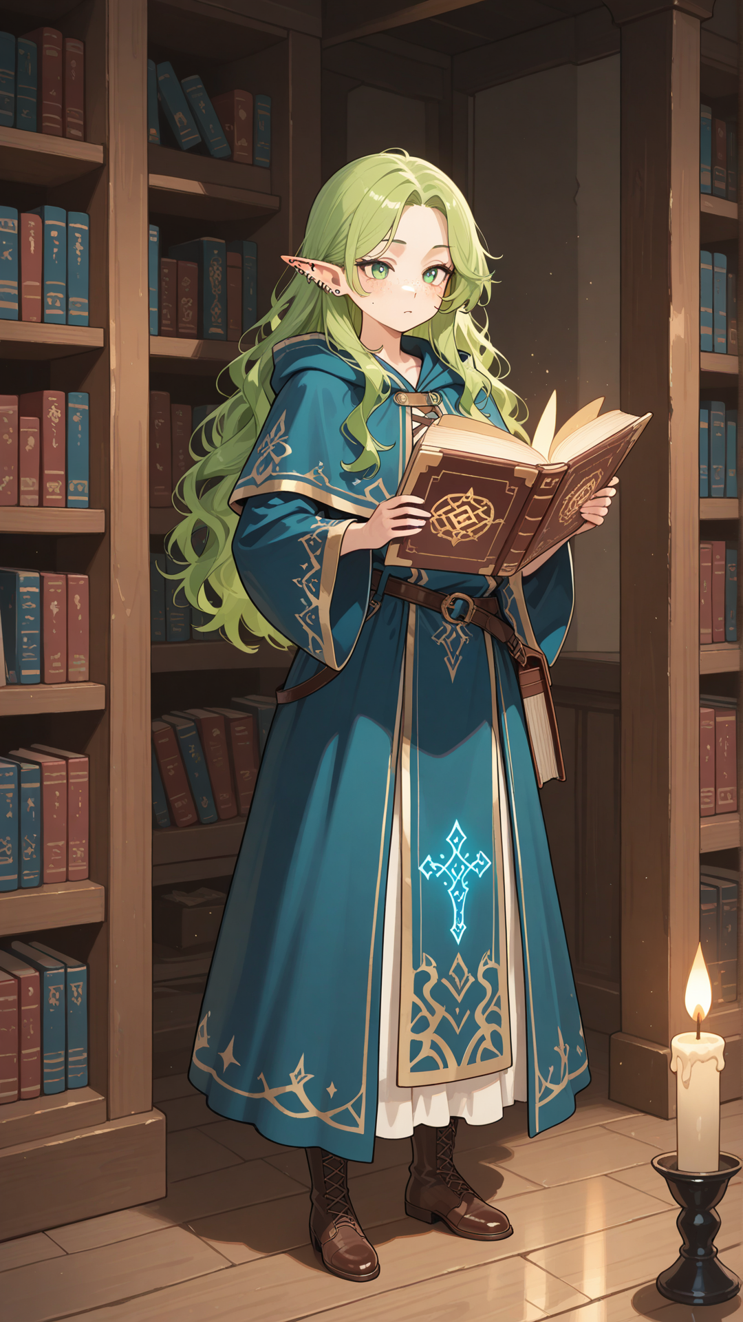 Petite elfe magicienne 