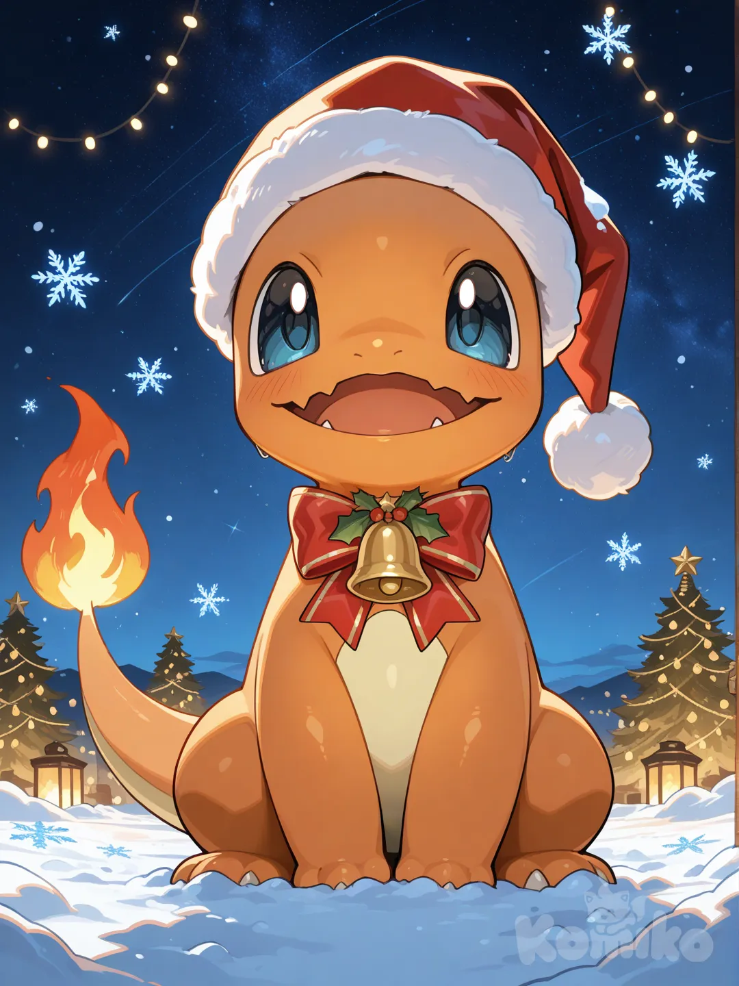 Charmander Navideño