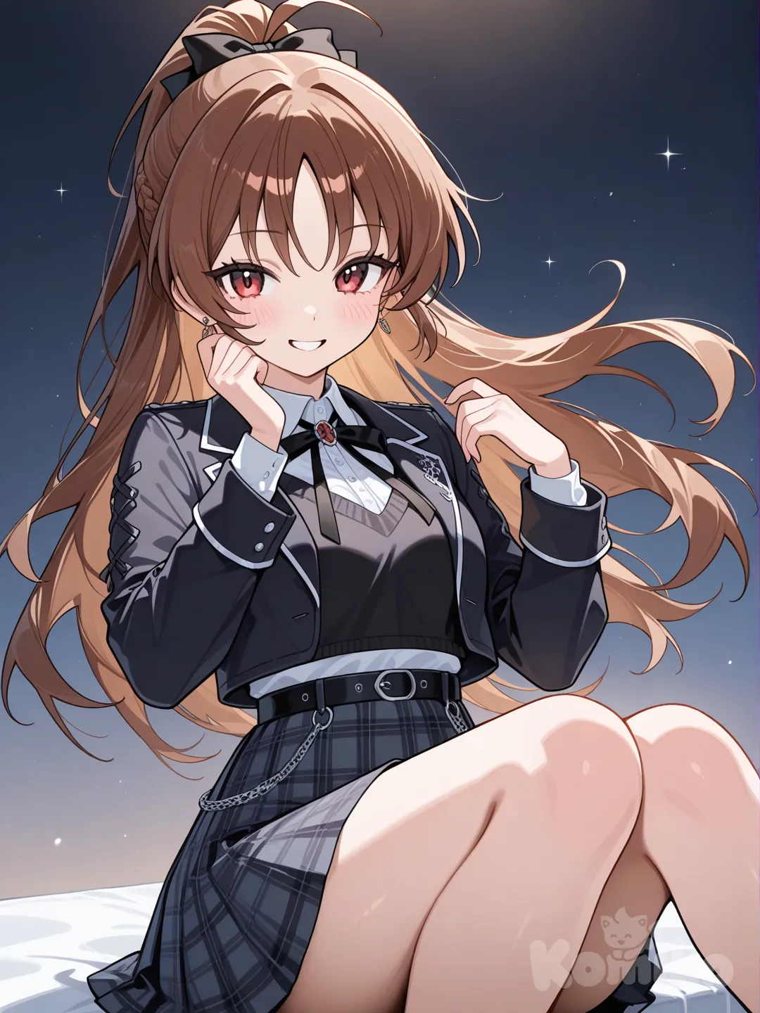 hori kyoko, стоя у стены поднимает одну ногу вверх показывая белые мокрые трусики, видно киску, рубашка ростёгнута видно грудь, смущенное лицо