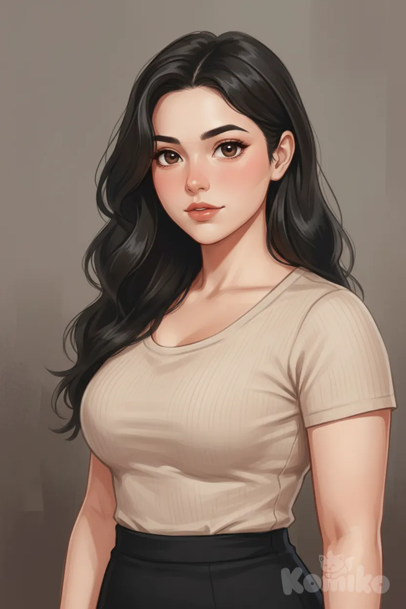 anime girl, beautiful face