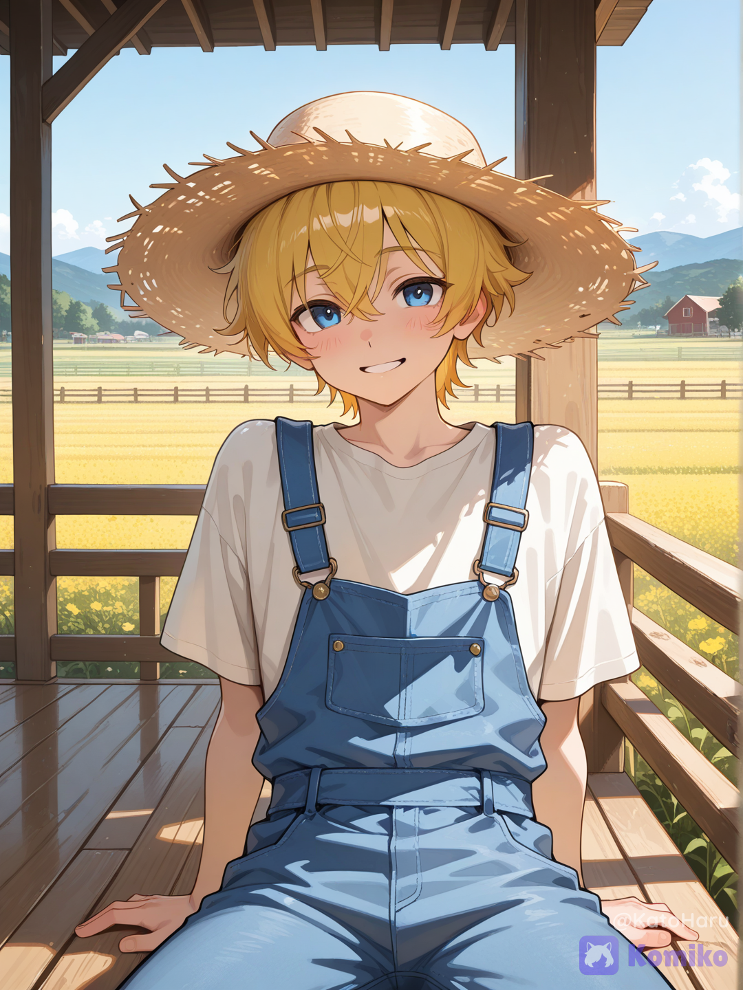 Cute guy on the farm.