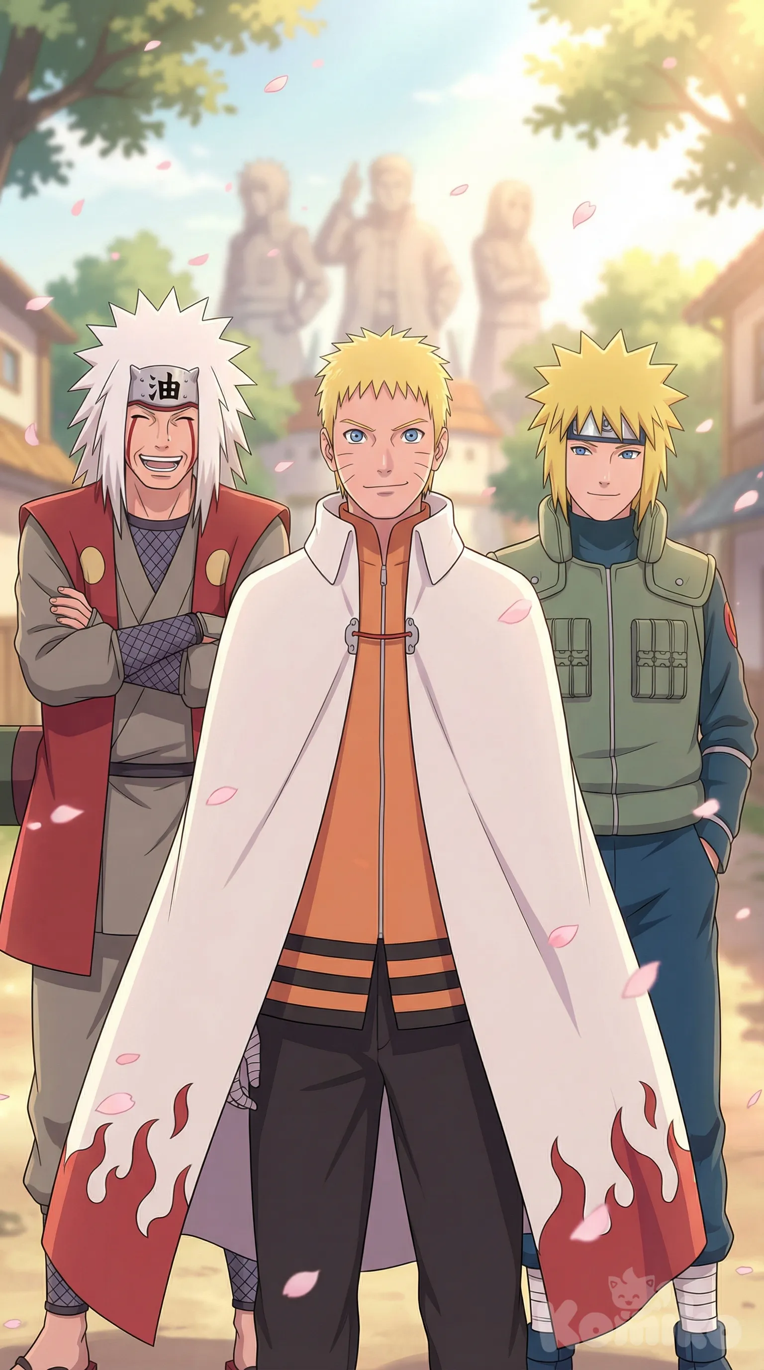 Naruto as Hokage, proud moment for Minato and Jiraiya
