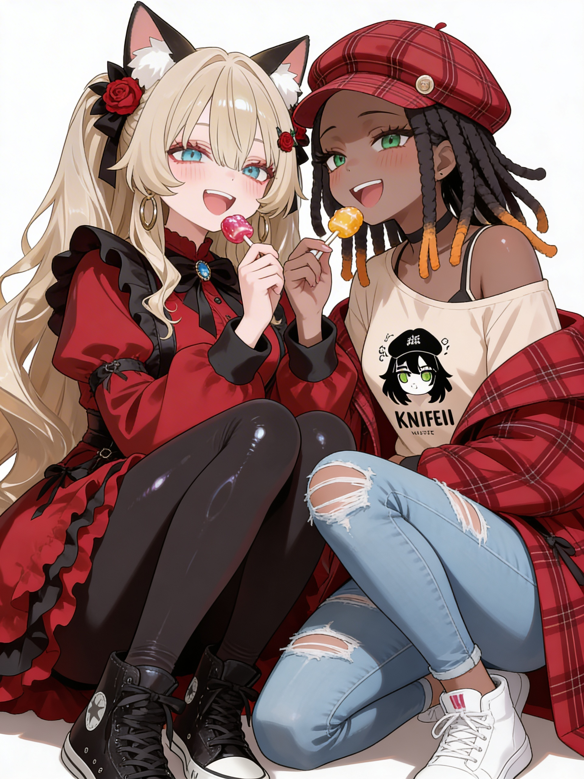 Enjoying sweets 😋  