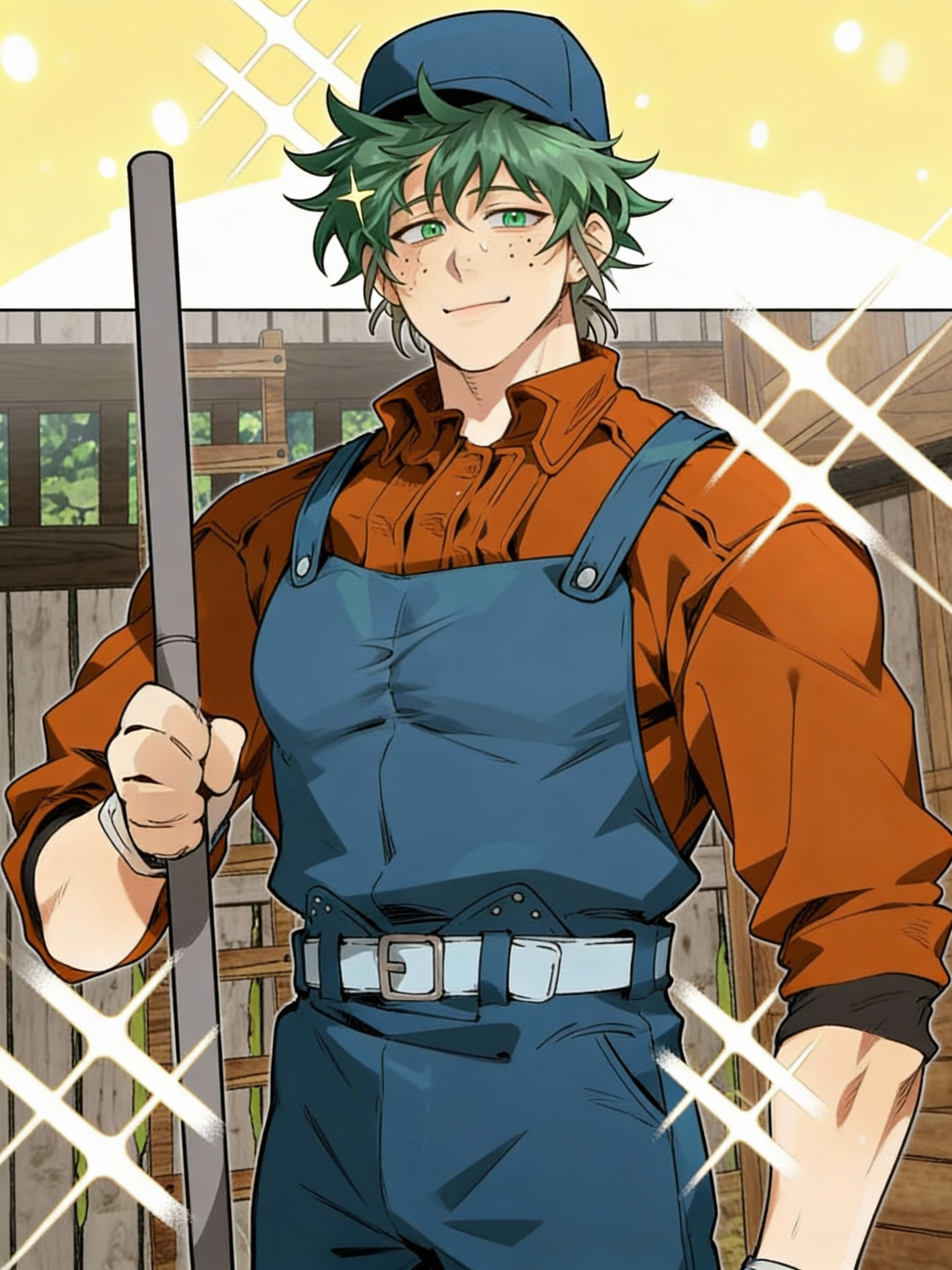 Deku but as Little A from Mr. A’s farm