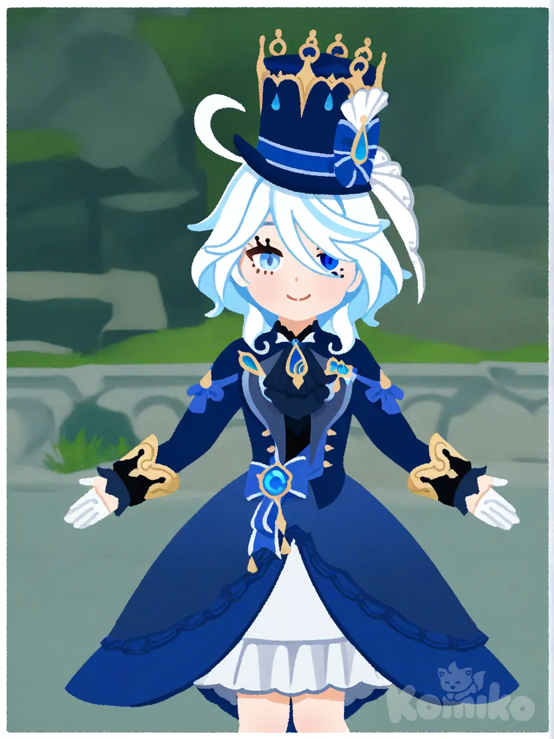 @Furina_(Genshin_Impact), [irasutoya-style]