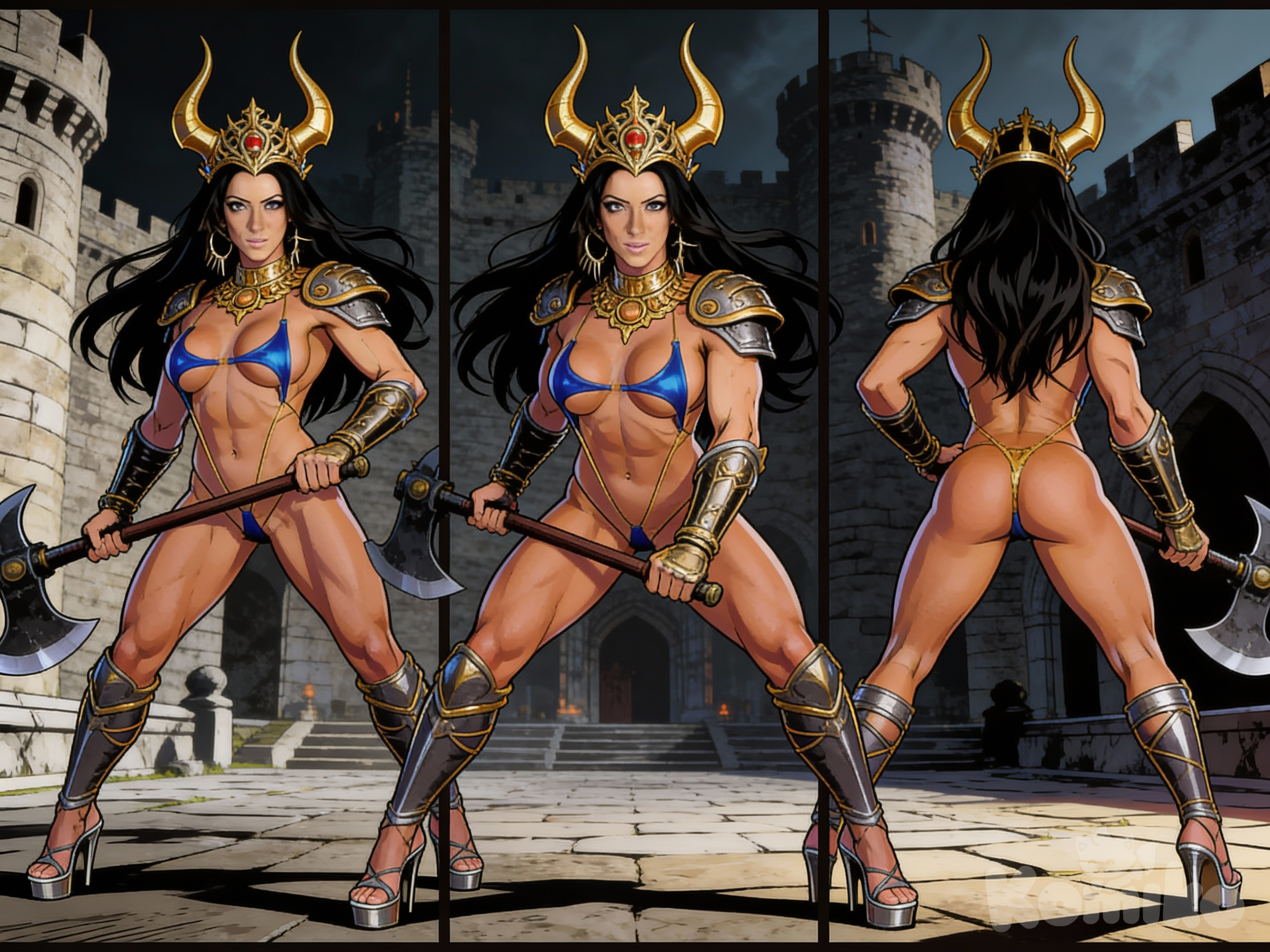 Barbarian warrior woman 