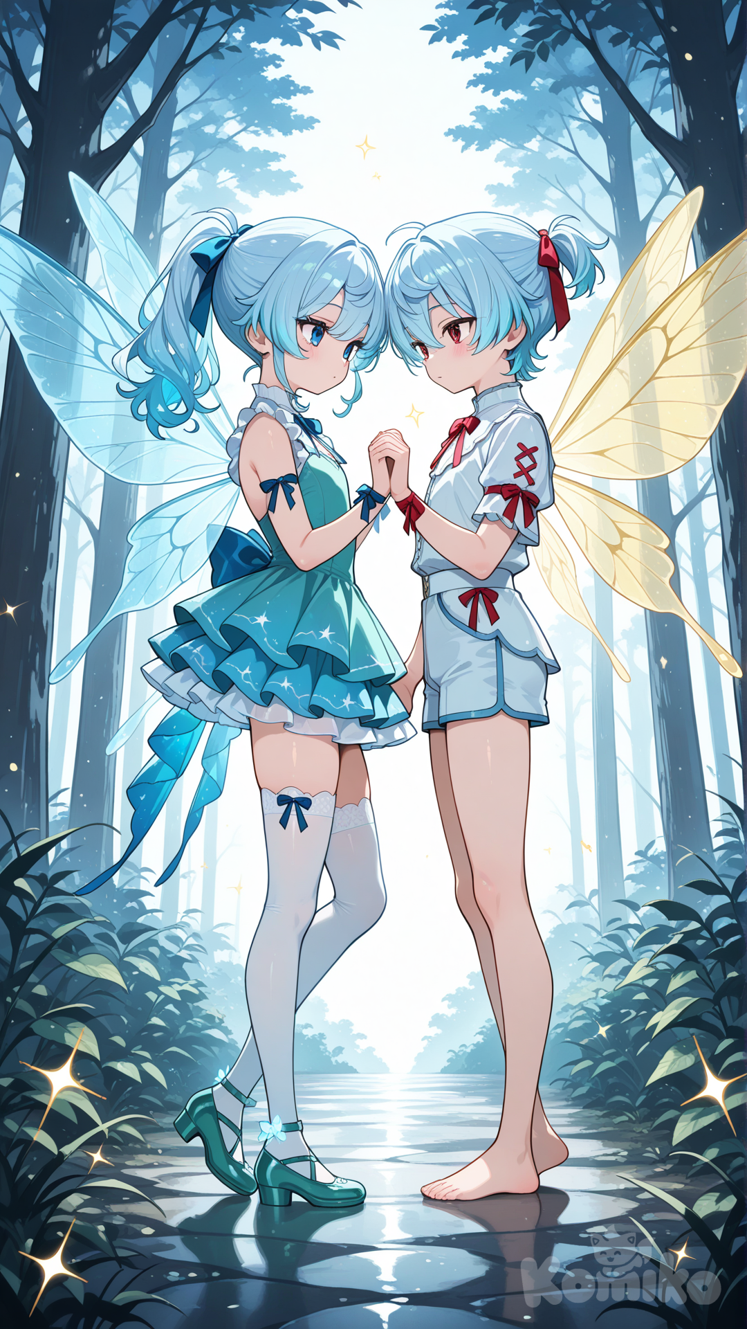 Hermanos gemelos hadas