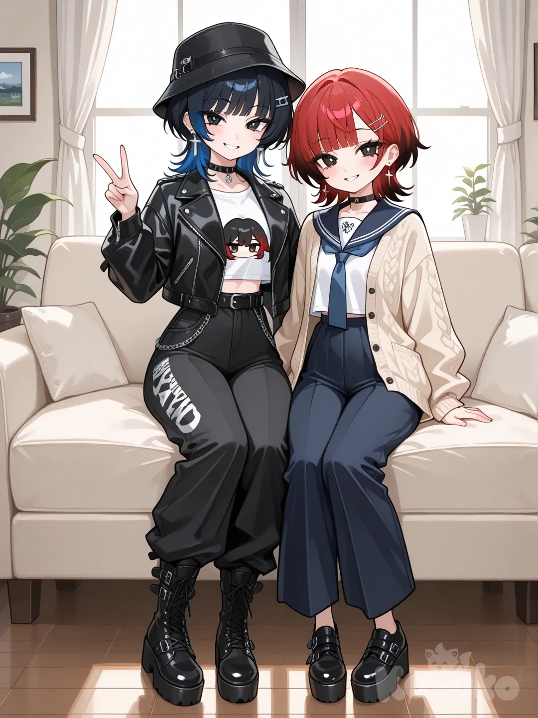 Kou and Shoko switched styles!!