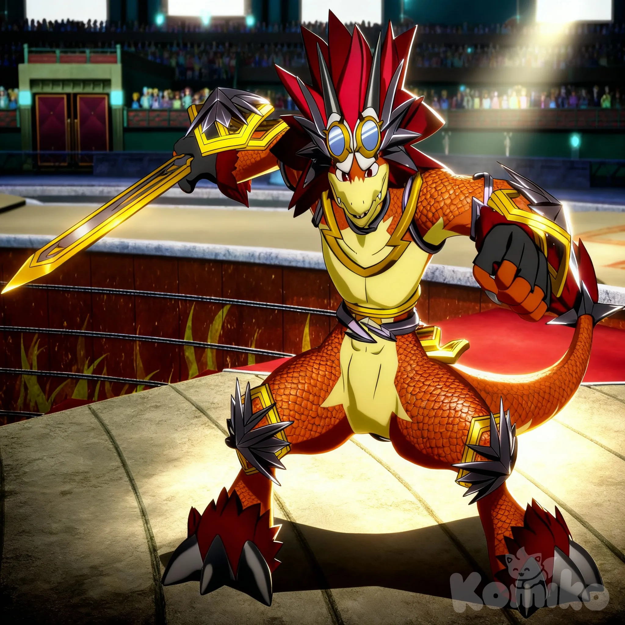 Pose epica de batalla, que se vea anime hd