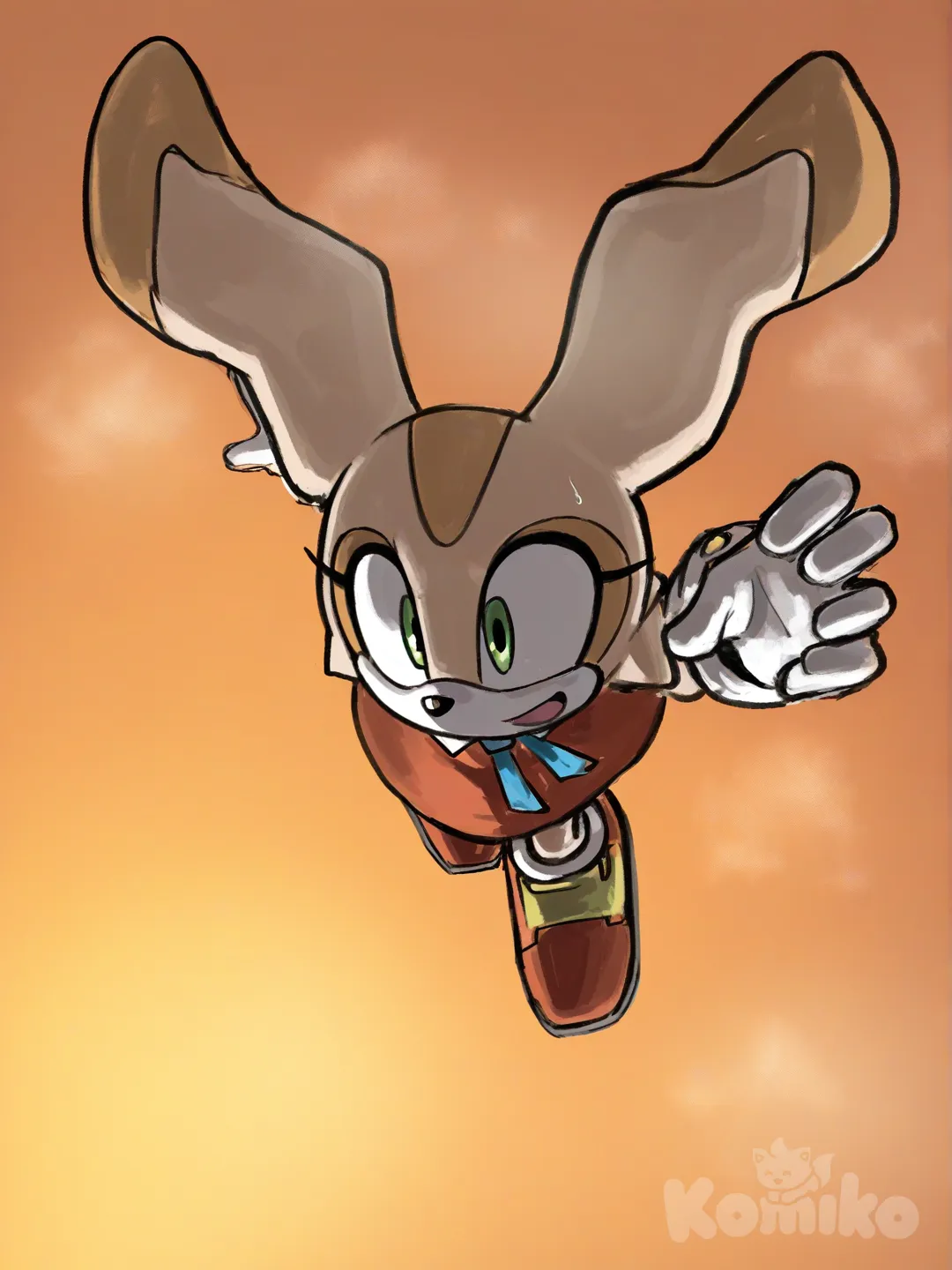 cream the rabbit, sonic the hedgehog \(series\) cartoon network, [sketchy-painterly-style]