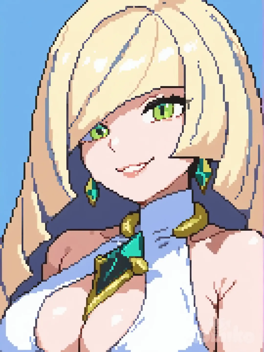 @Lusamine_(Pokemon), [soft-pixel-art-style]