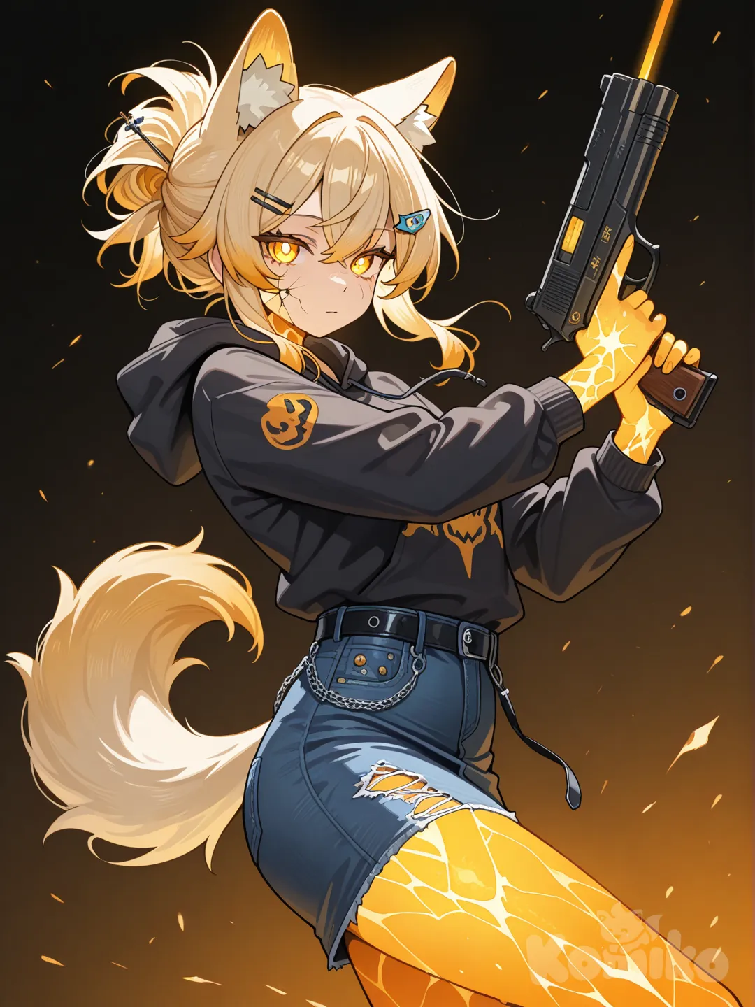 She's Just A Wolf and She's On Fire