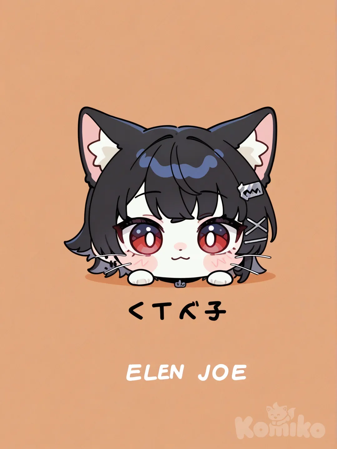 ellen joe, con forma de gato de verdad
Pelo original chibi