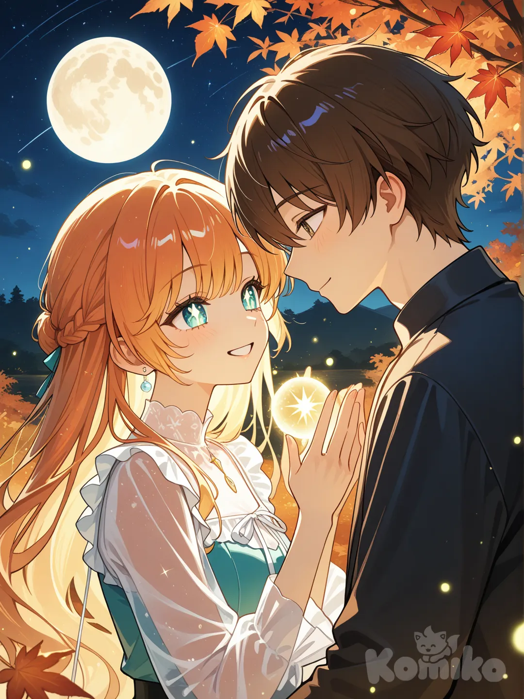 A boy meets a cheerful girl who only exists during summer nights. As autumn nears, he learns she’s a fragment of a wish made years ago.