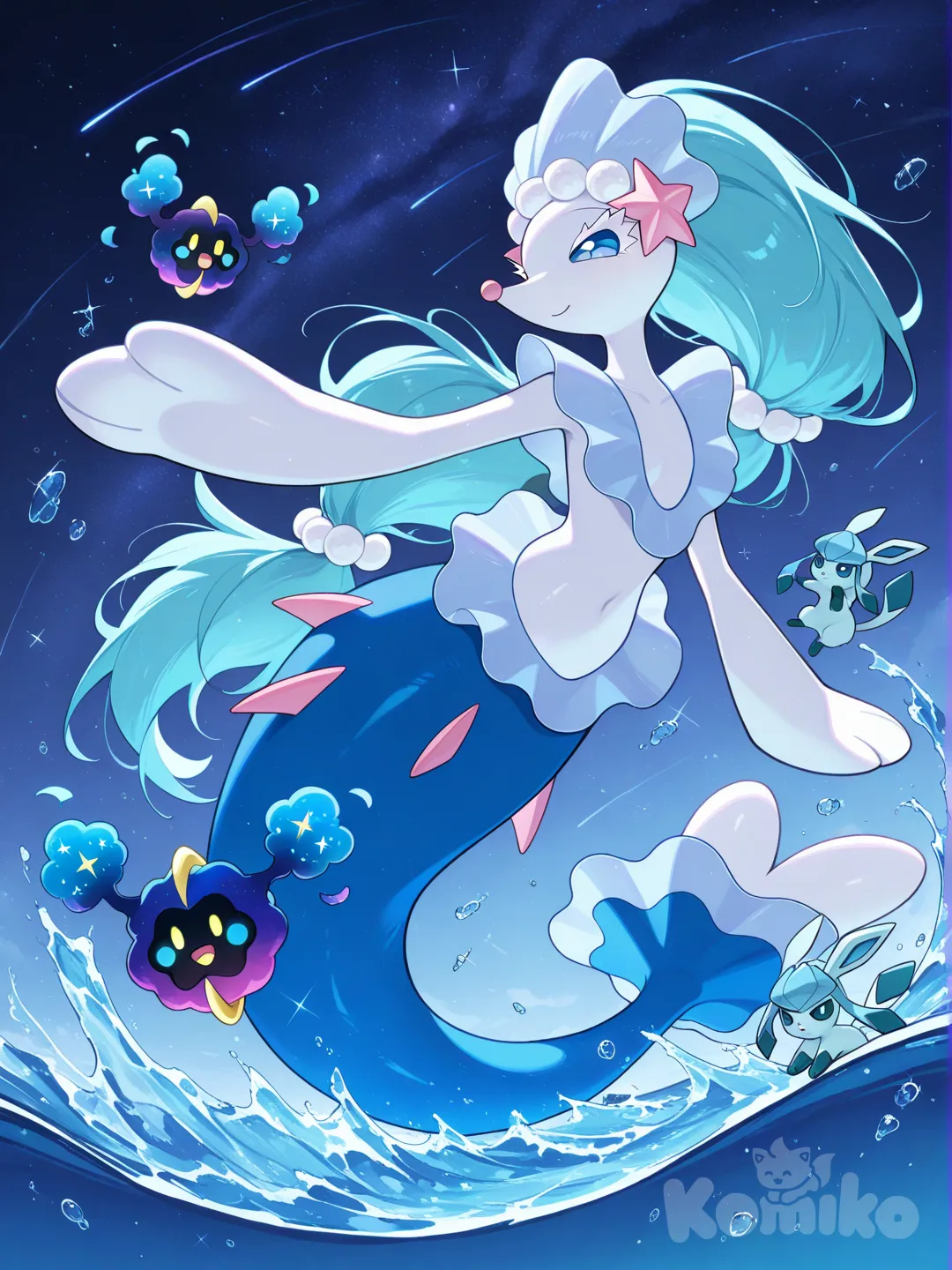 @Cosmog, @Primarina, @Glaceon