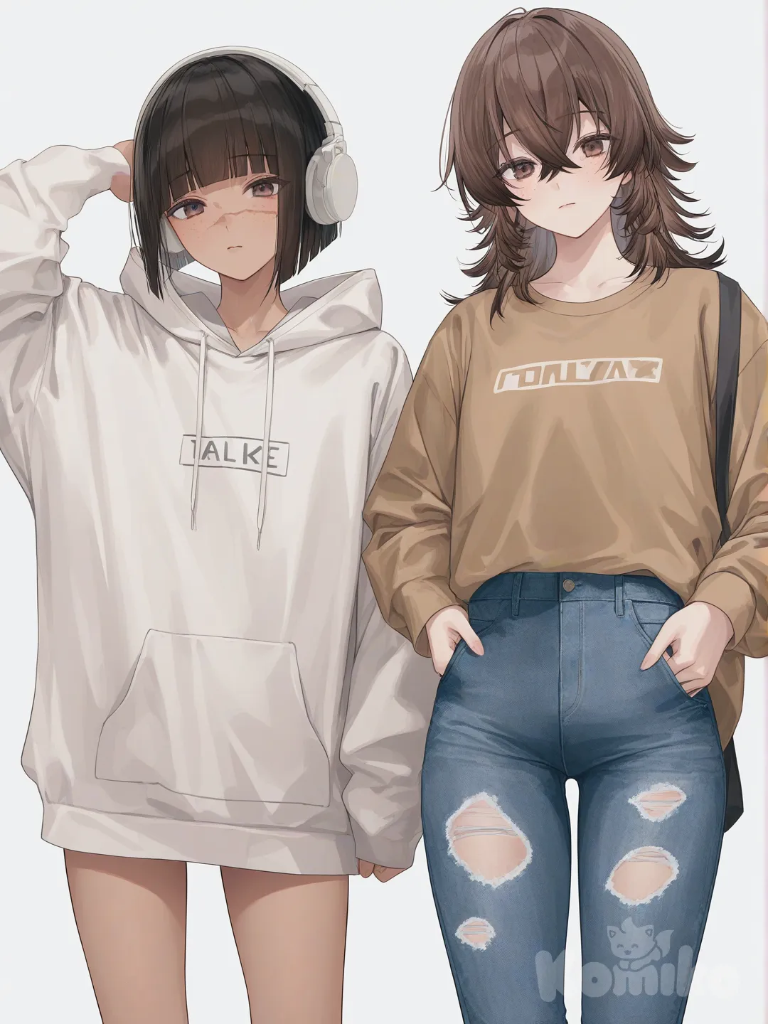 me on the left my cousin on the right