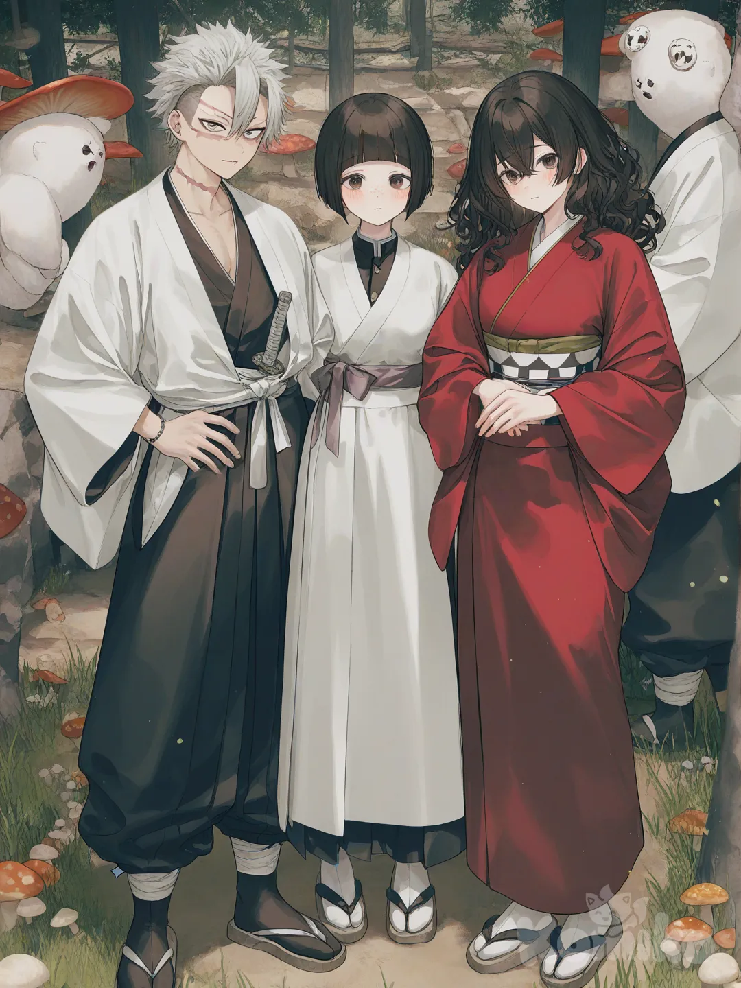 Sanemi, little sis, and me