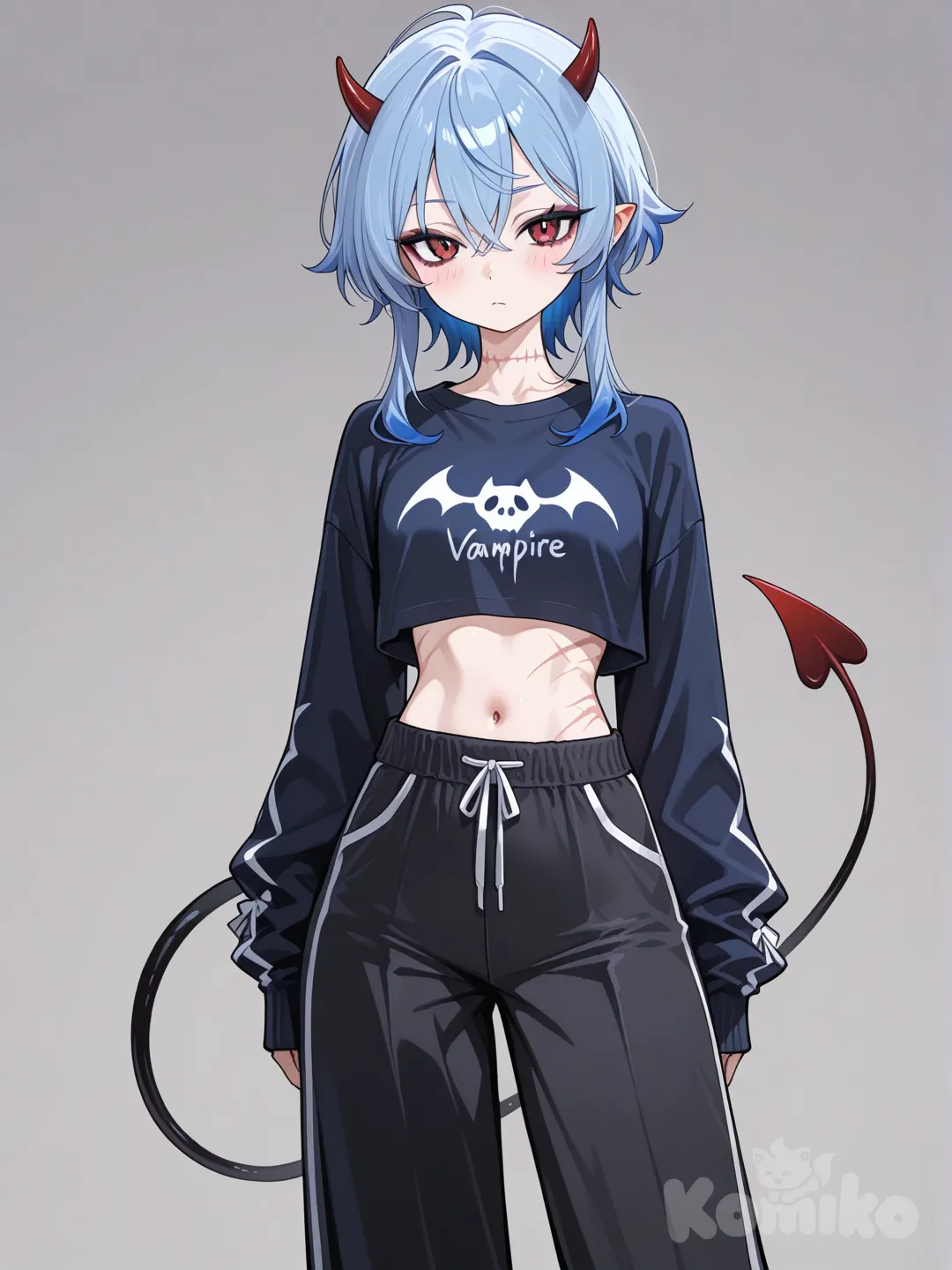 Natsu with her horns