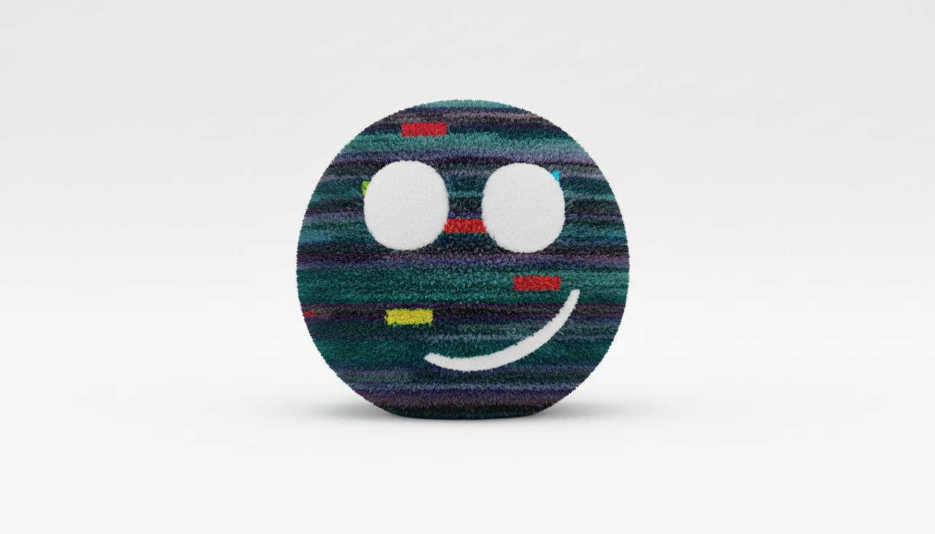 A plush is actually cute, actually smile