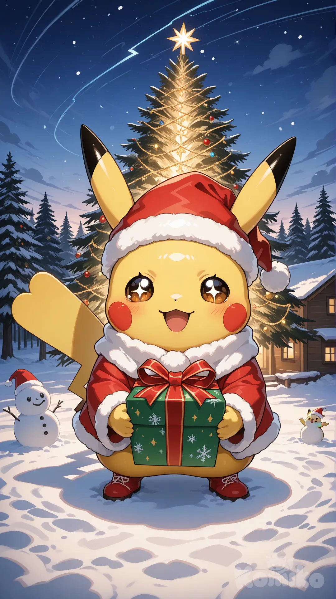 Pikachu Santa