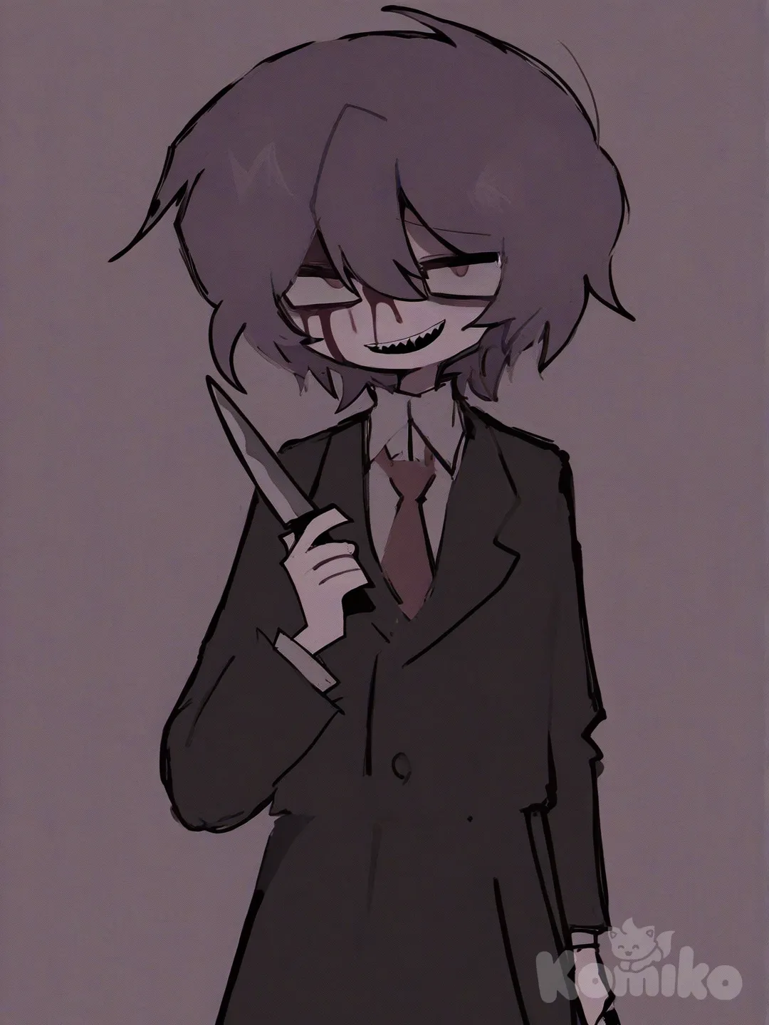  knife ,[pop-sketch-style]