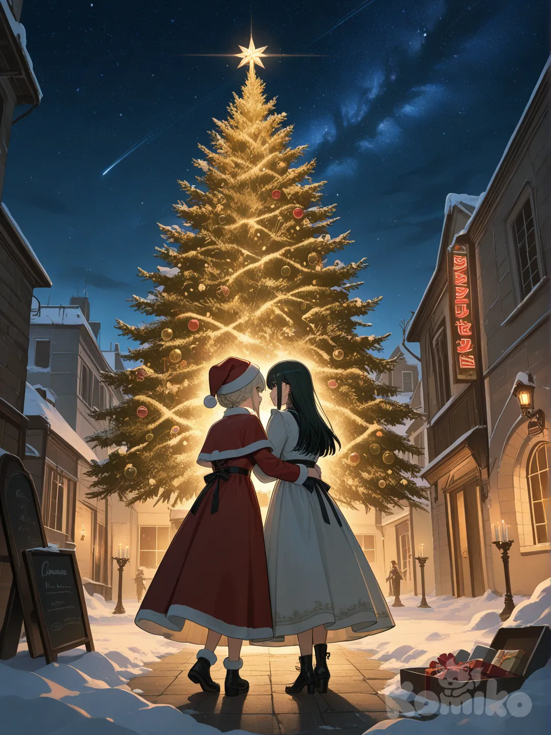 Futuro y el pasado juntos en navidad