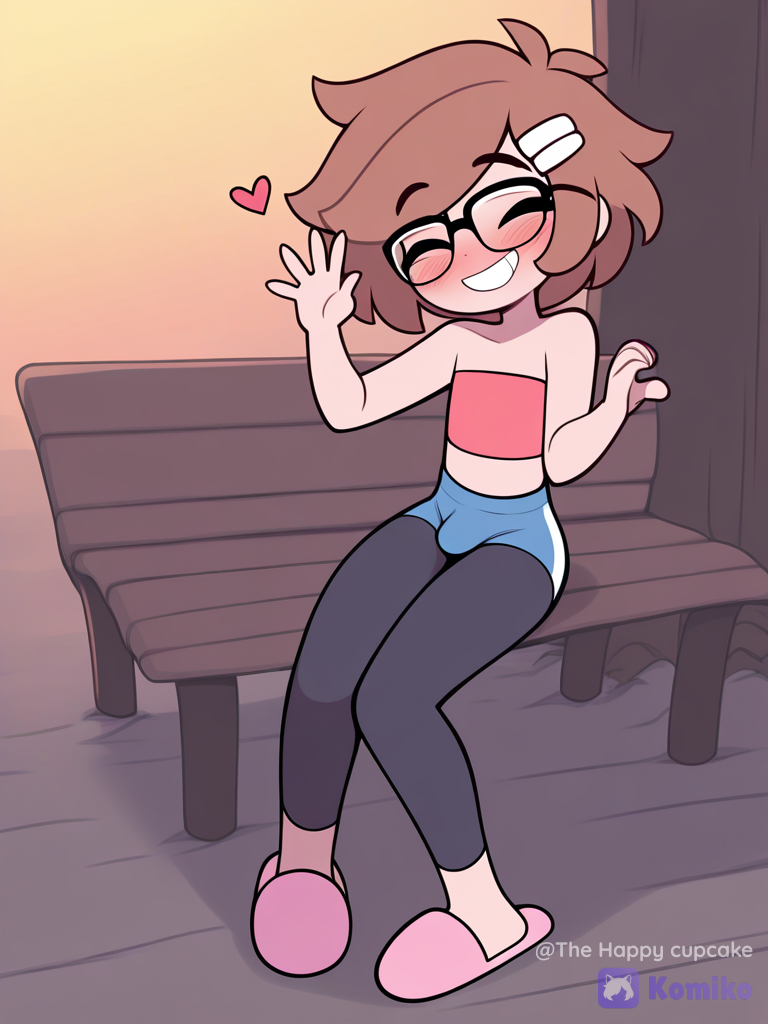 Cute Bench Buddies Waving Hi! (≧▽≦)