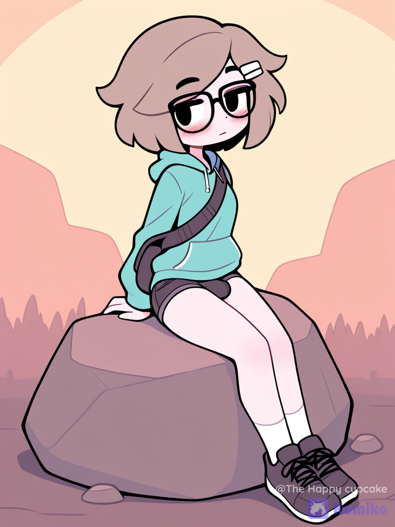 Sunset Blush on the Rock (´• ω •`)♡