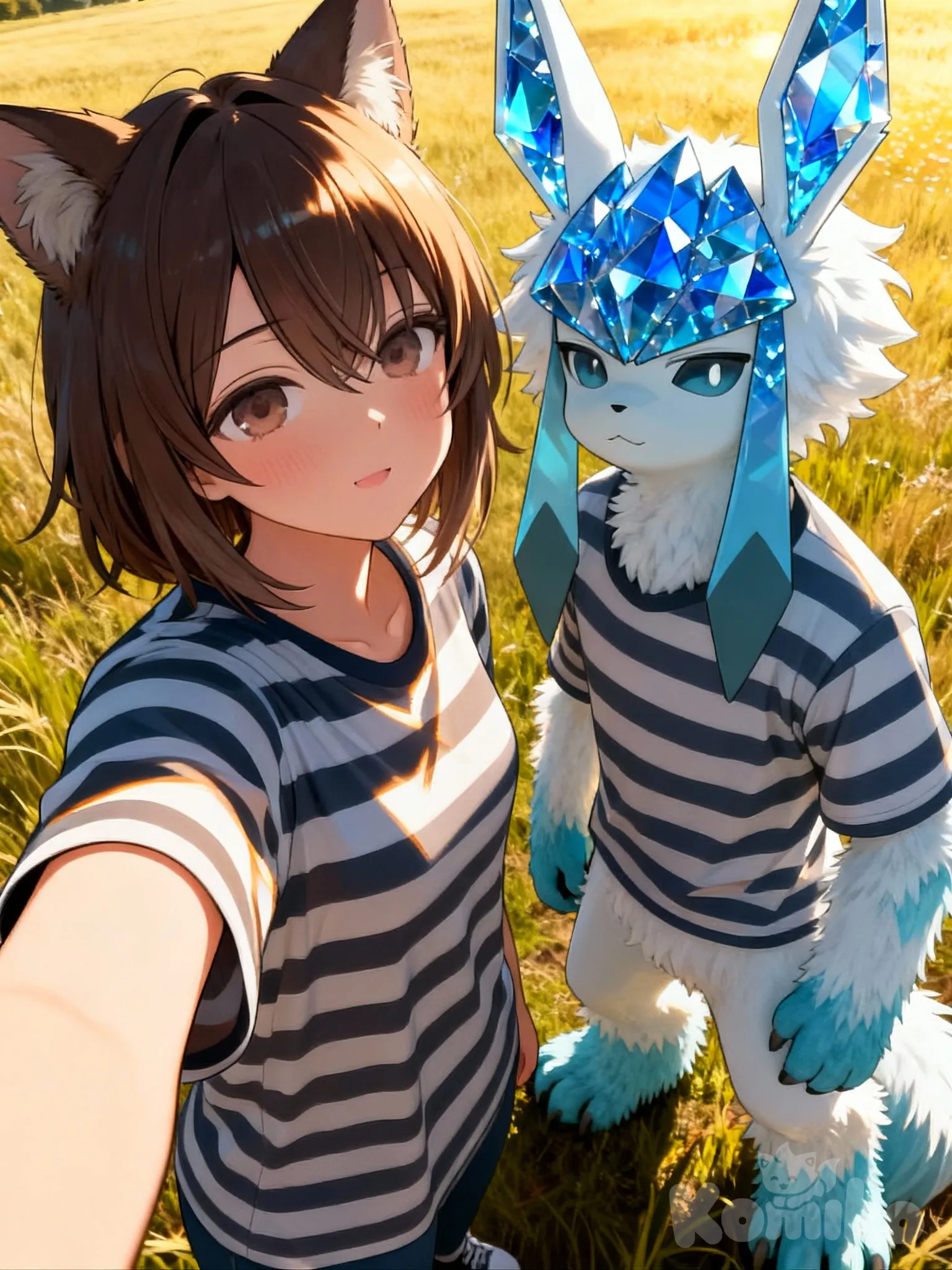 I found the right place to take our photo