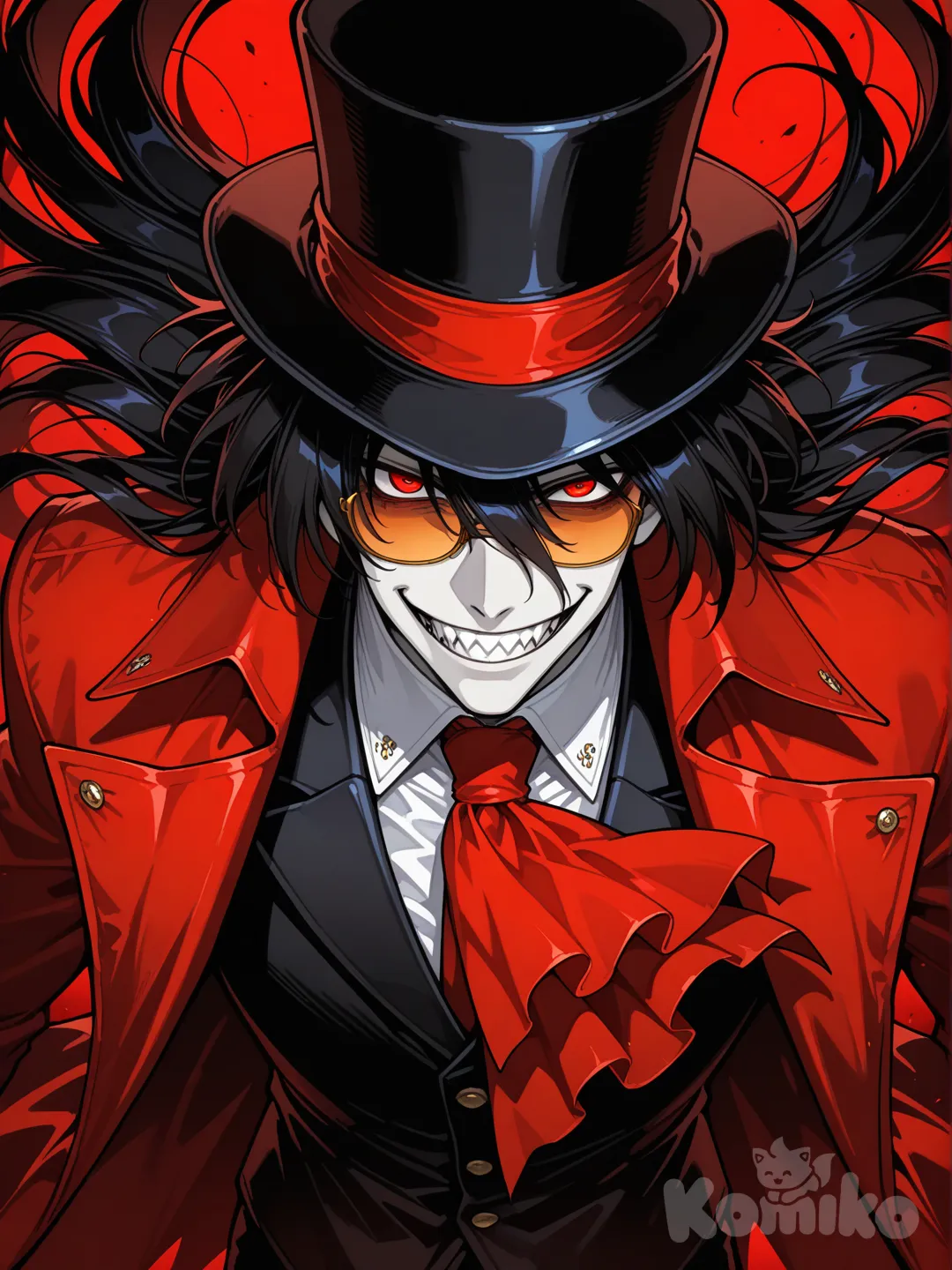 Hanter vampire Alukard is Helsing big smail