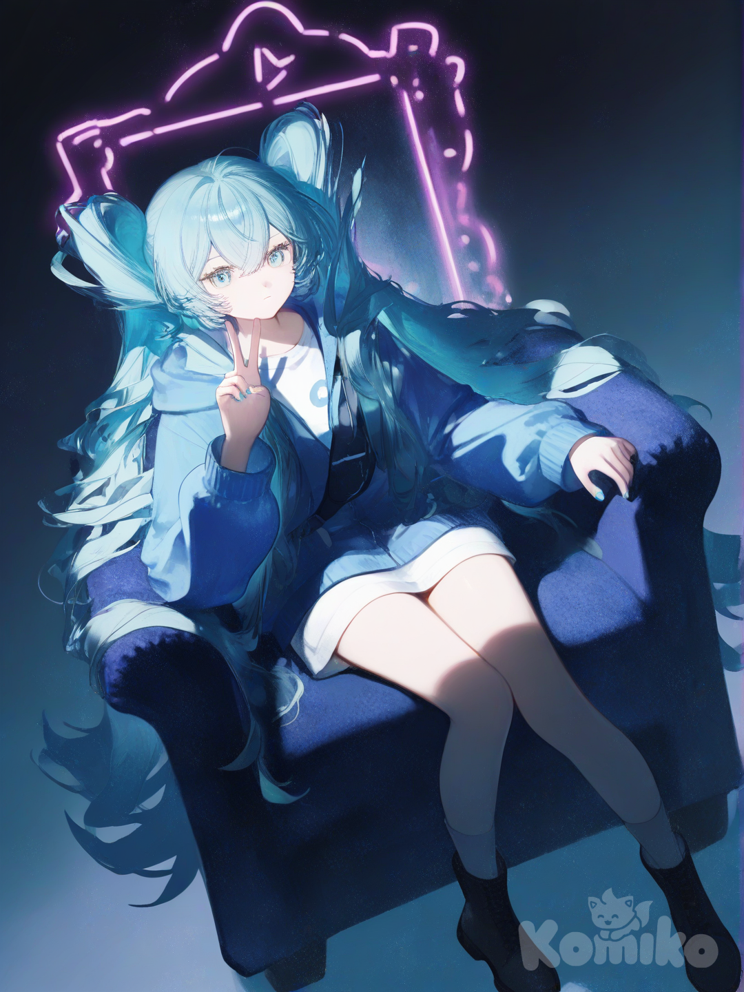 Miku in her thrown✨