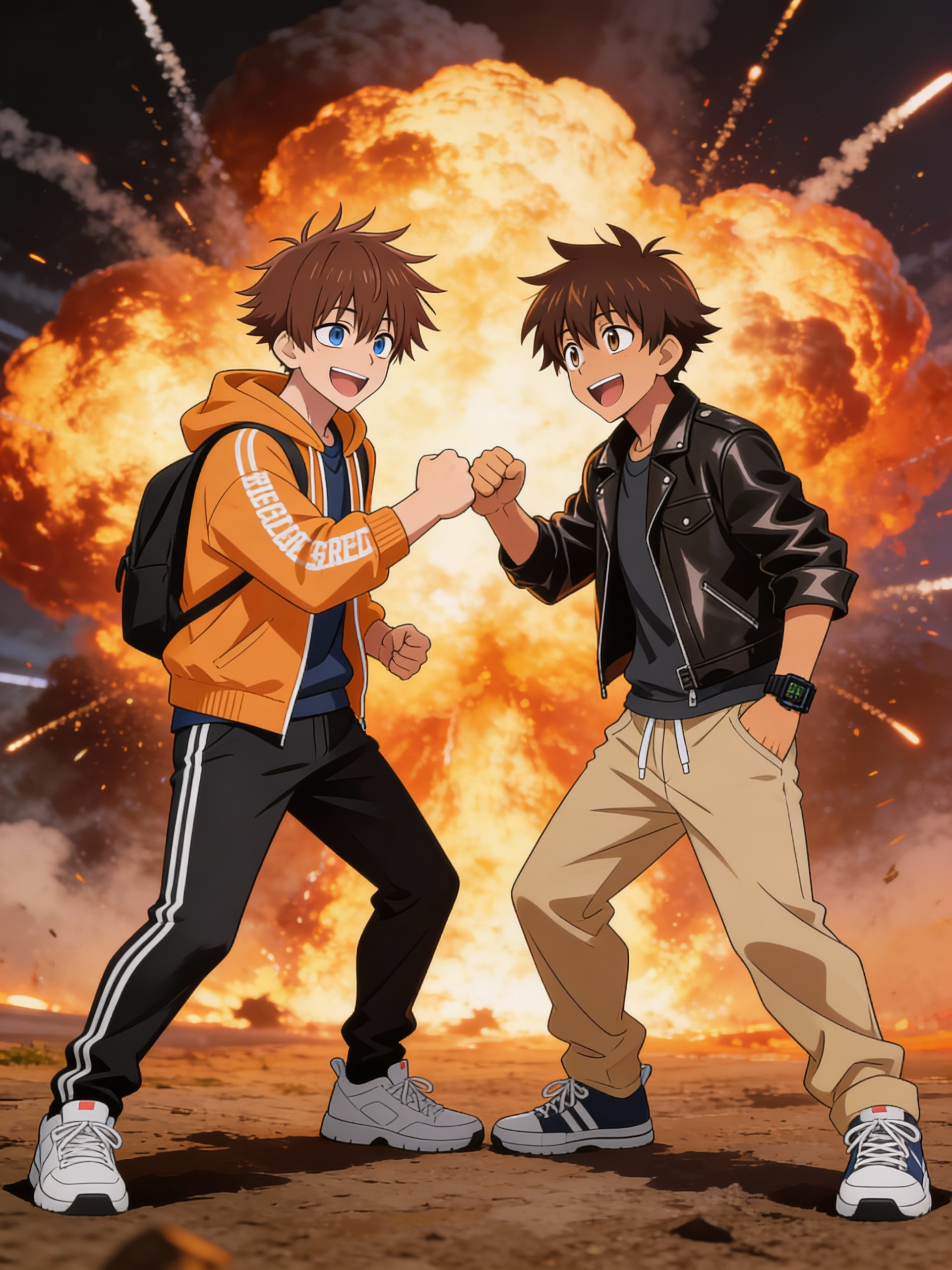 Explosions with the guys