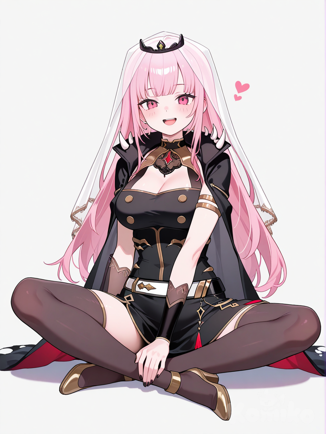 Mori Calliope, Sitting