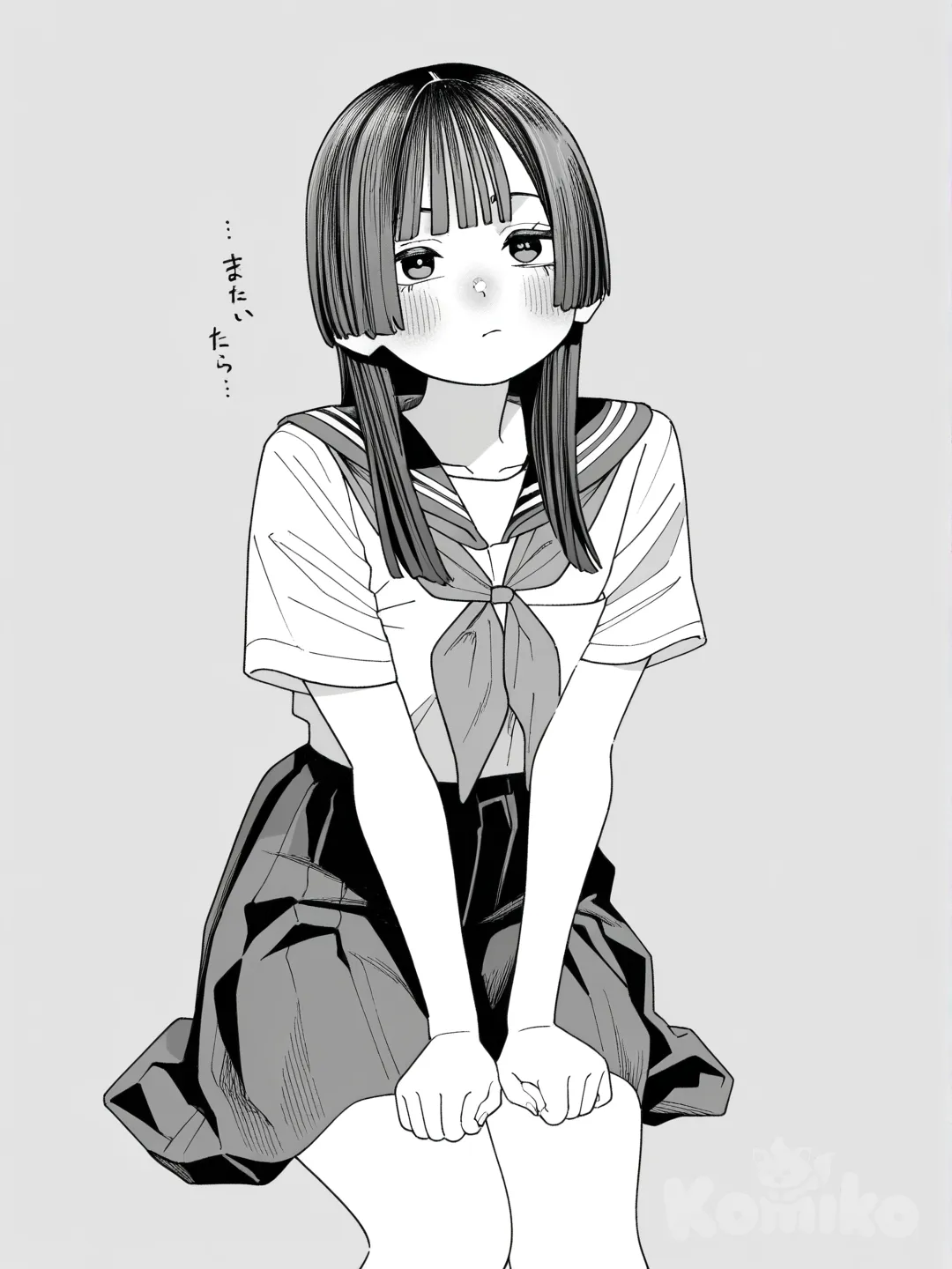 @riel-YuZw นั่งมอง, [grayscale-manga-style]