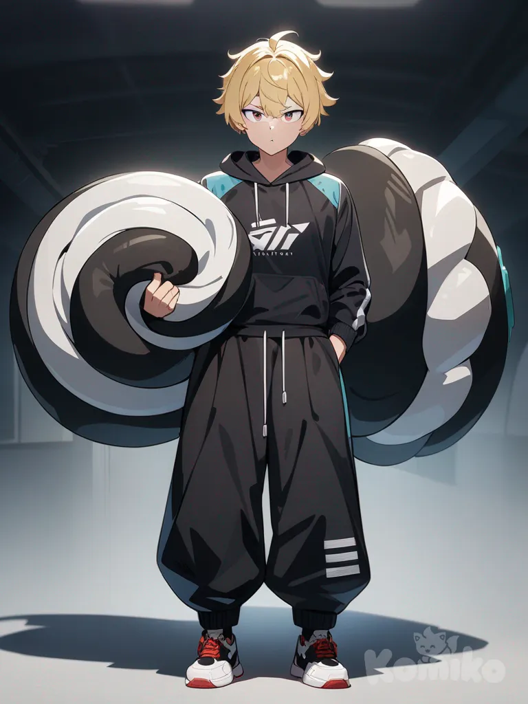 1boy, athletic, blonde hair, grosse bite, single character, full body, looking at viewer, anime style, avec un gros pneus