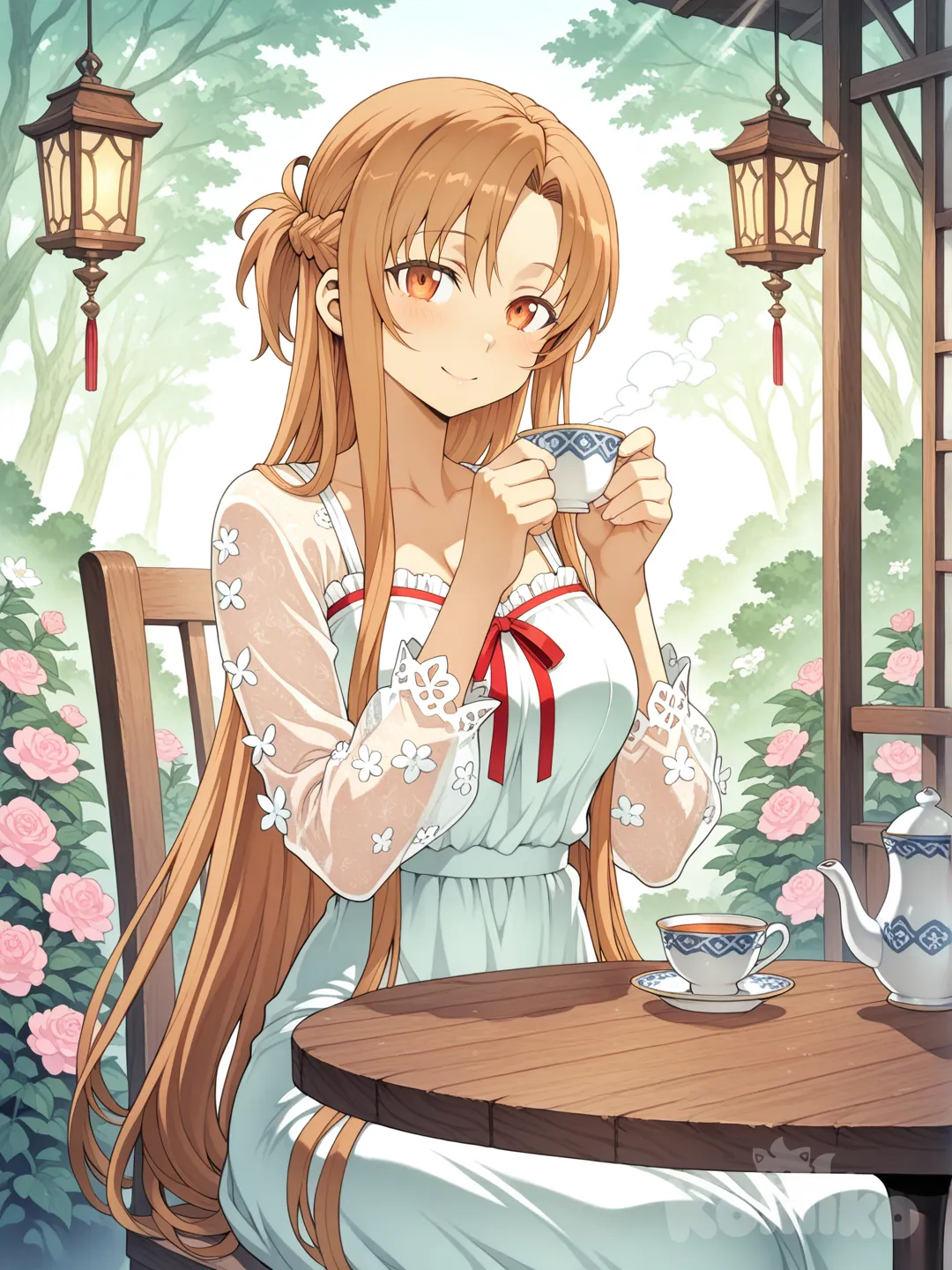 Asuna: Tarde tranquila de té