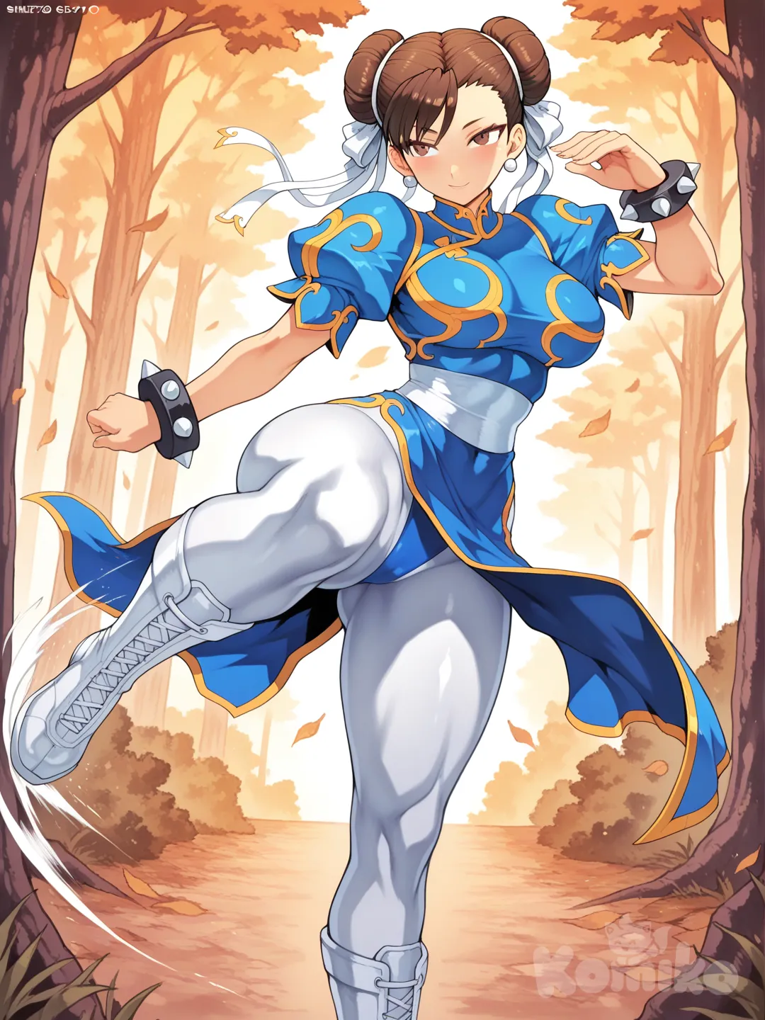 Chun li: entrenamiento en el bosque 