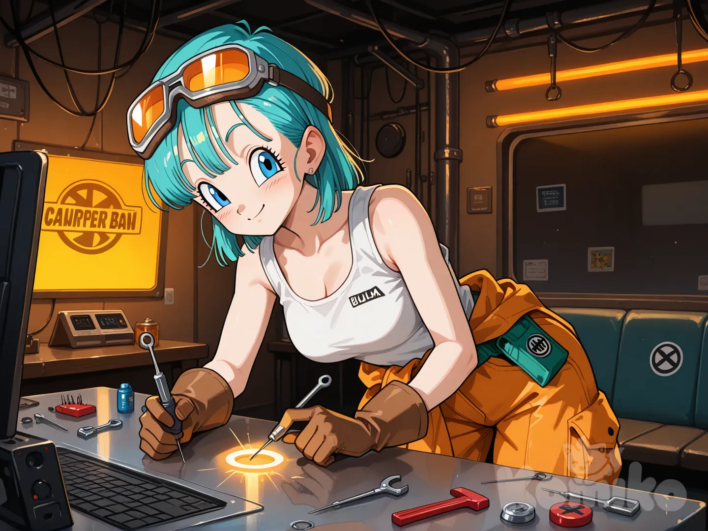 Bulma: Taller de Capsula Corp