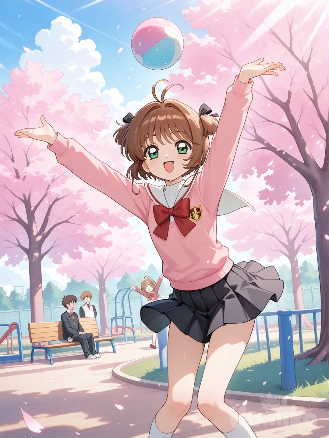 Sakura Kinomoto: diversión en el recreo