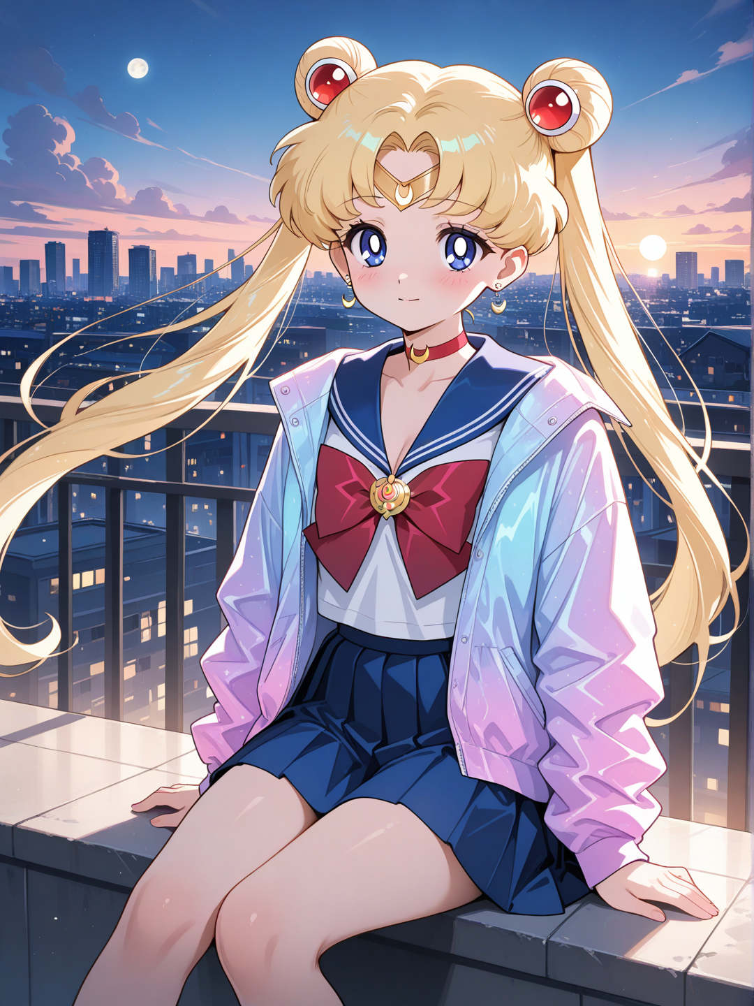 Sailor Moon: en la azotea