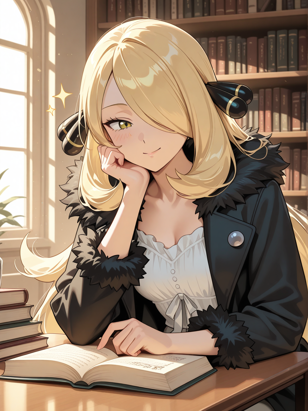 Cynthia: tarde de estudios 