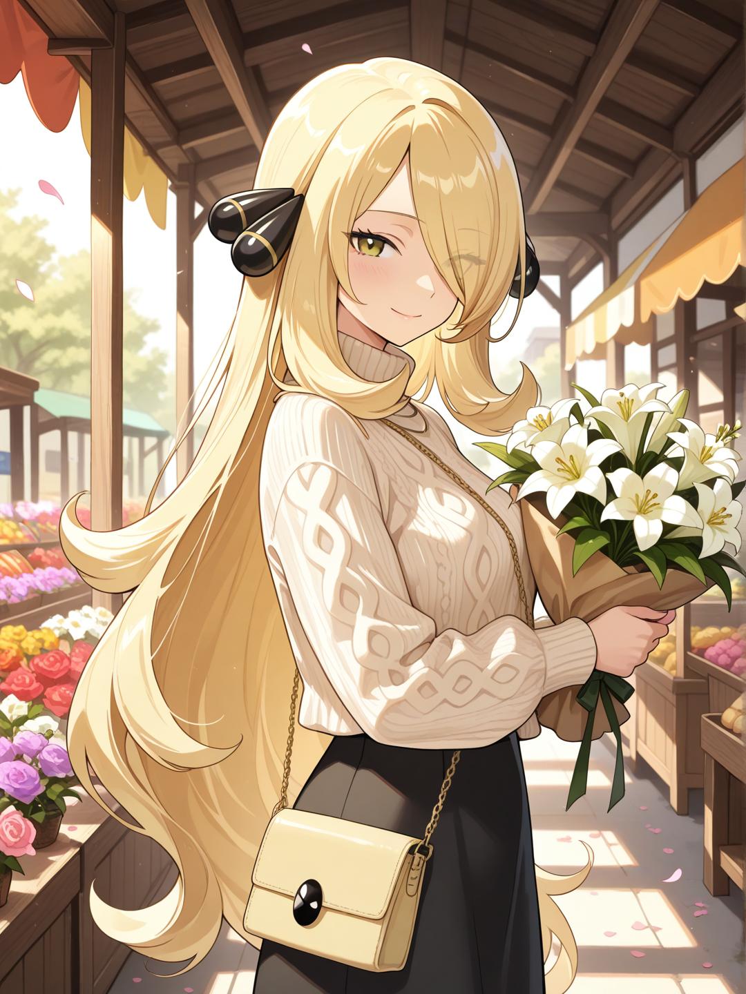 Cynthia: mercado de flores 