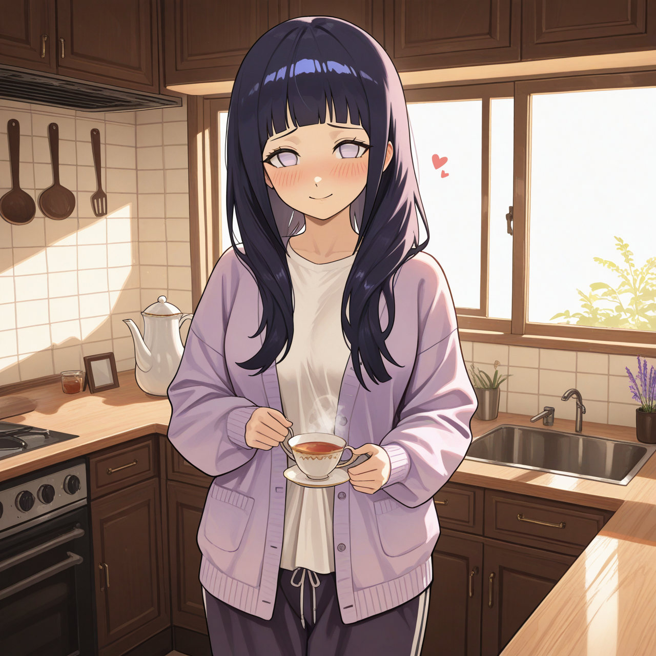 Hinata: Té en casa