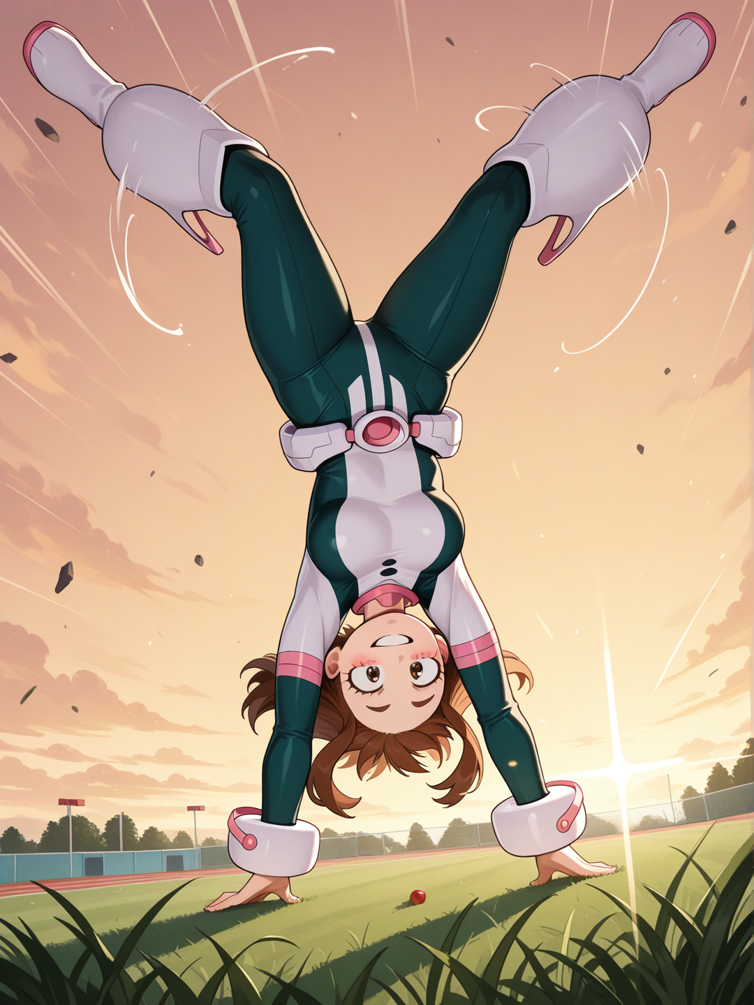 Ochako Uraraka: entrenamiento aéreo