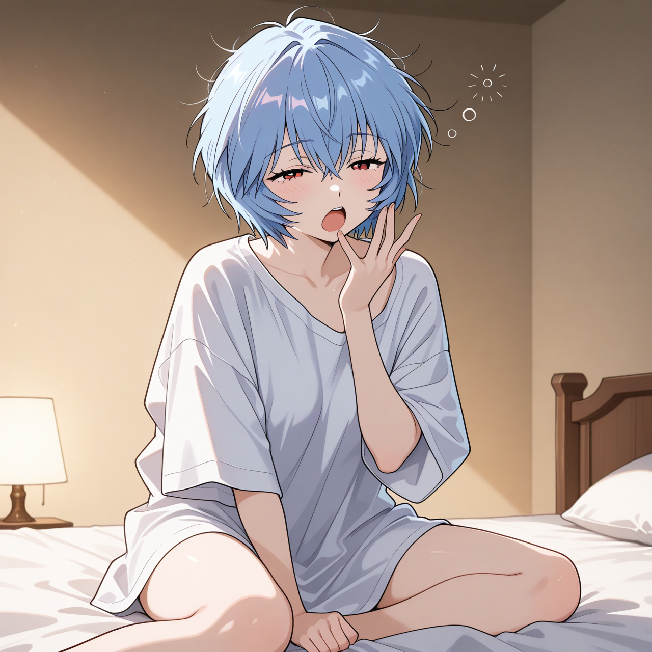 Rei Ayanami: recién despertando