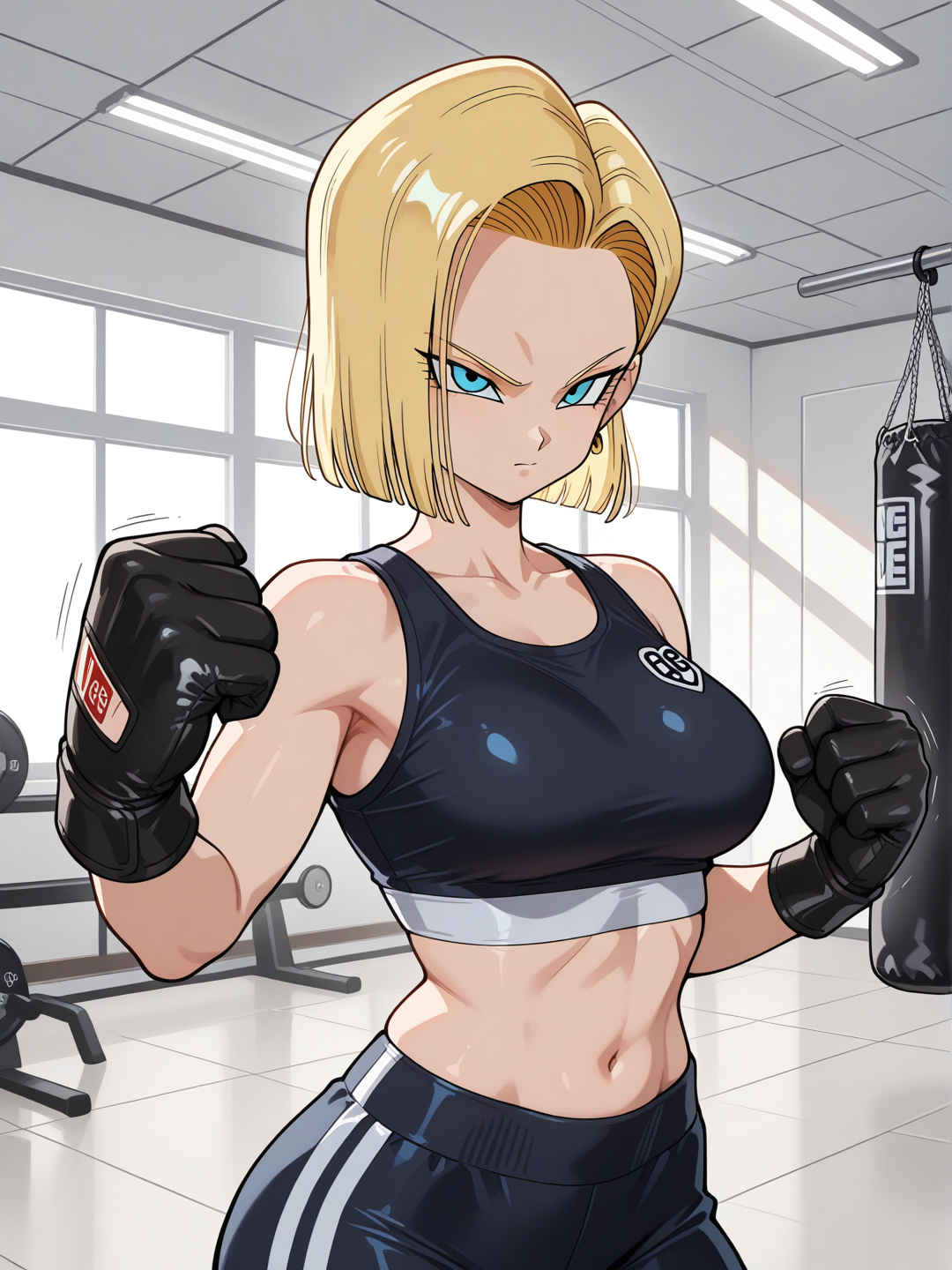 Androide 18: Entrenamiento matutino 