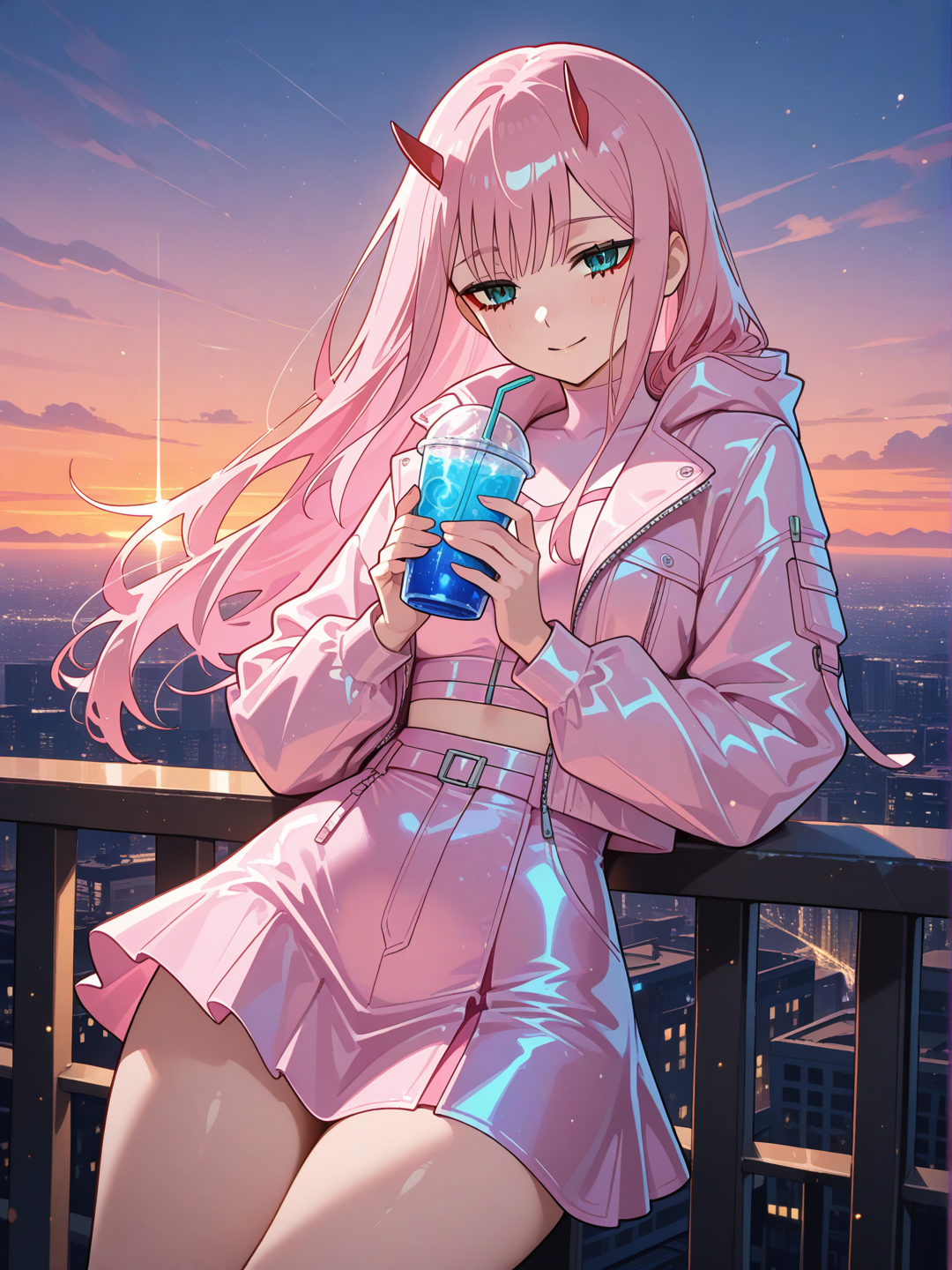 Zero Two: Cita en rosa