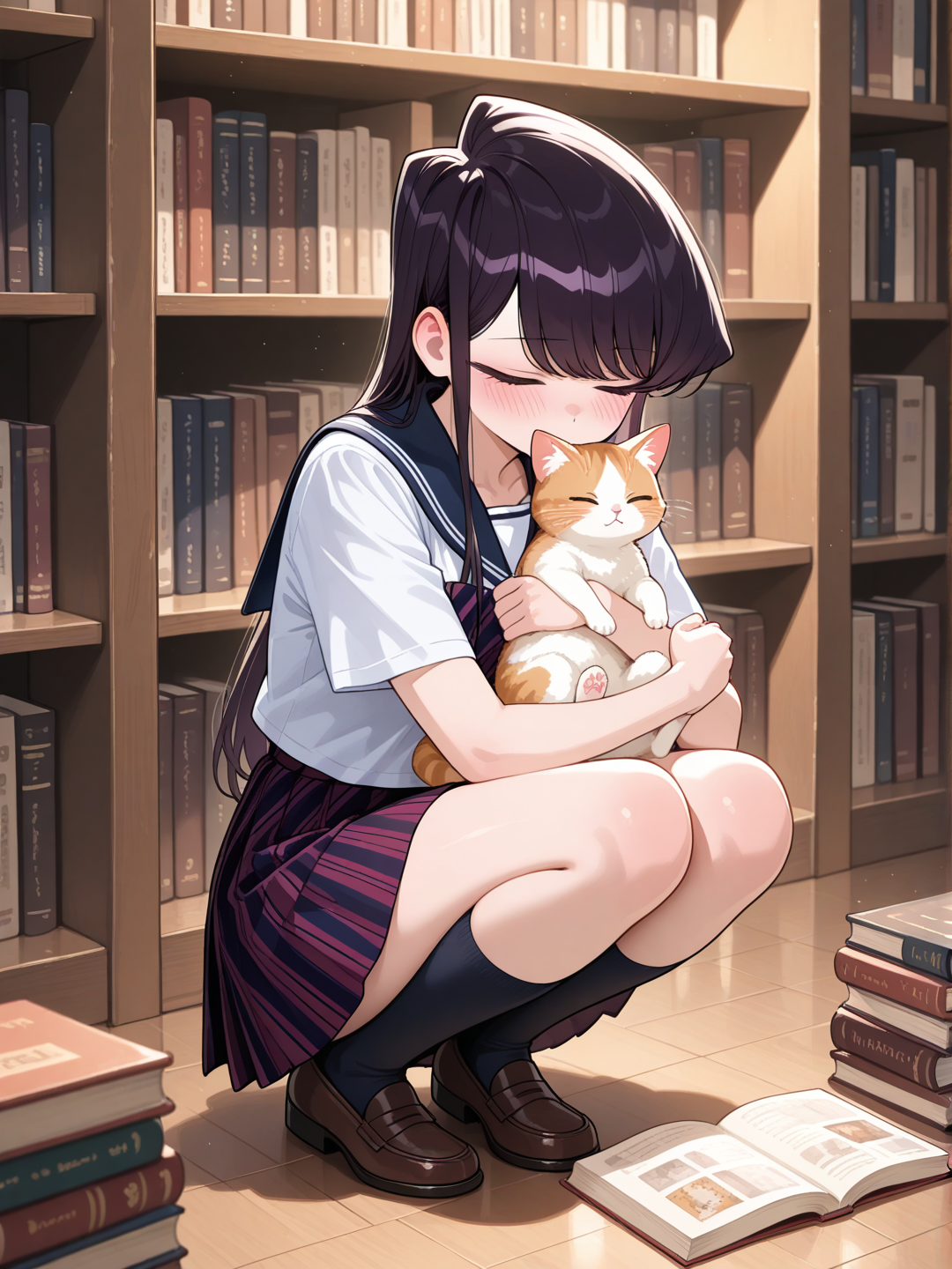 Komi: Libros y gatitos